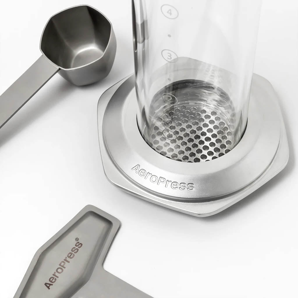 AeroPress Premium Coffee Press AeroPress PR005 Coffee Makers One Size / Silver