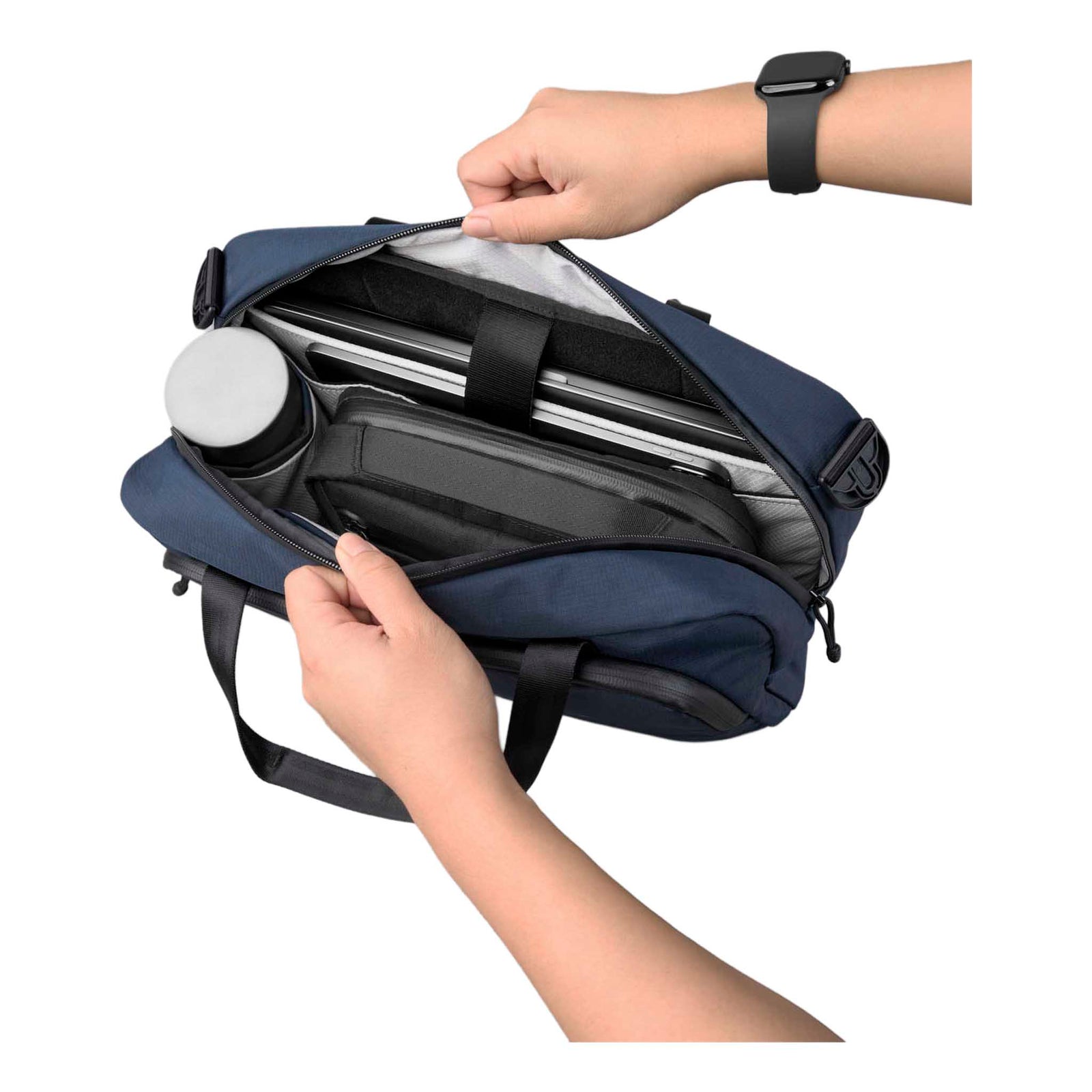 Bravo Brief | 14" Alpaka AA010910624 Briefcases 13L / Moonlight Blue Axoflux 400D Ripstop Nylon