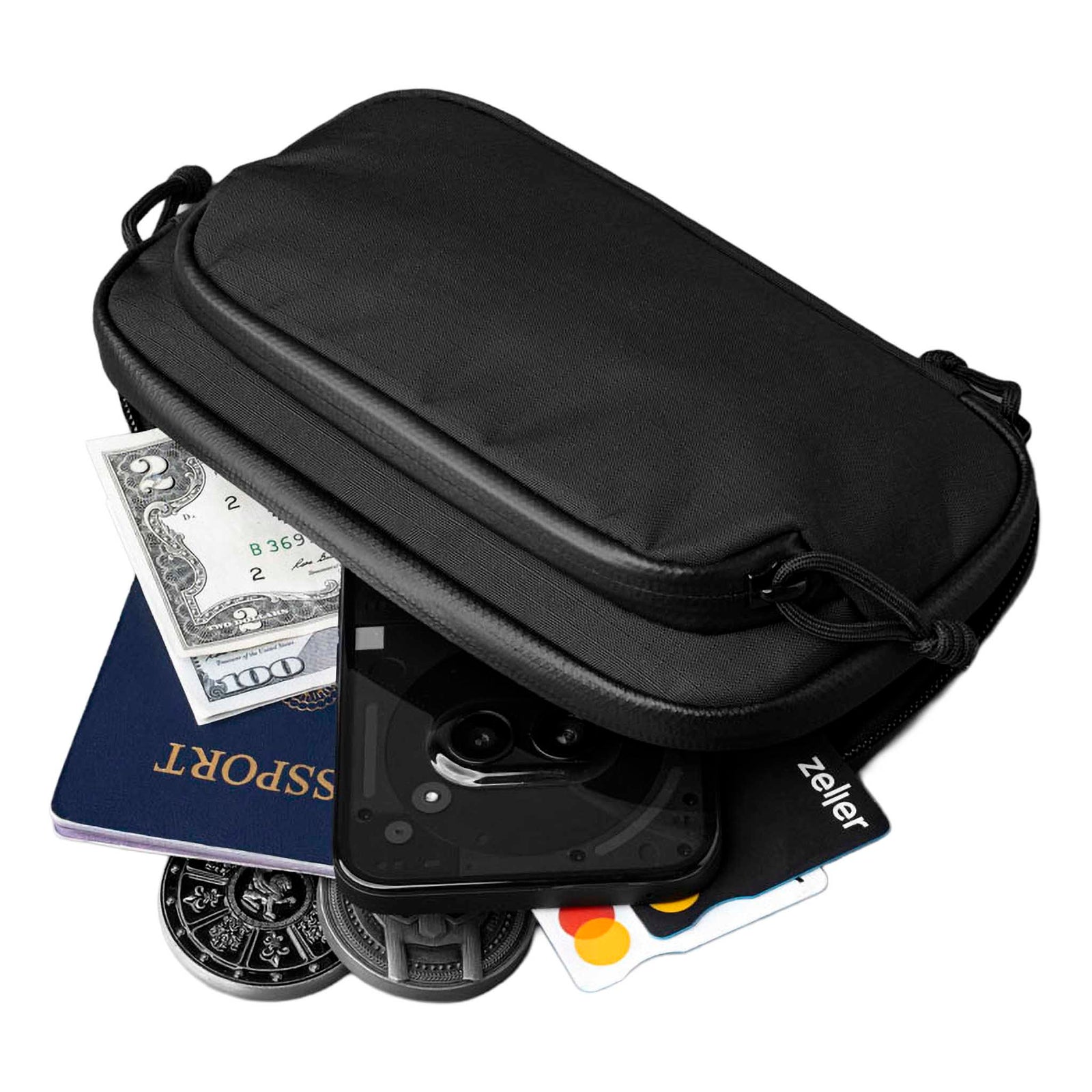 Bravo Passport Pouch Alpaka AD010990118 Wallets One Size / Black Axoflux 210D
