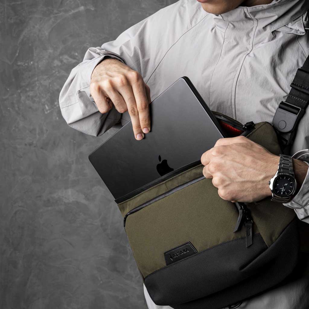 Bravo Sling Max V2 Alpaka AA100200522 Sling Bags 10L / Army Green Axogrid 300D