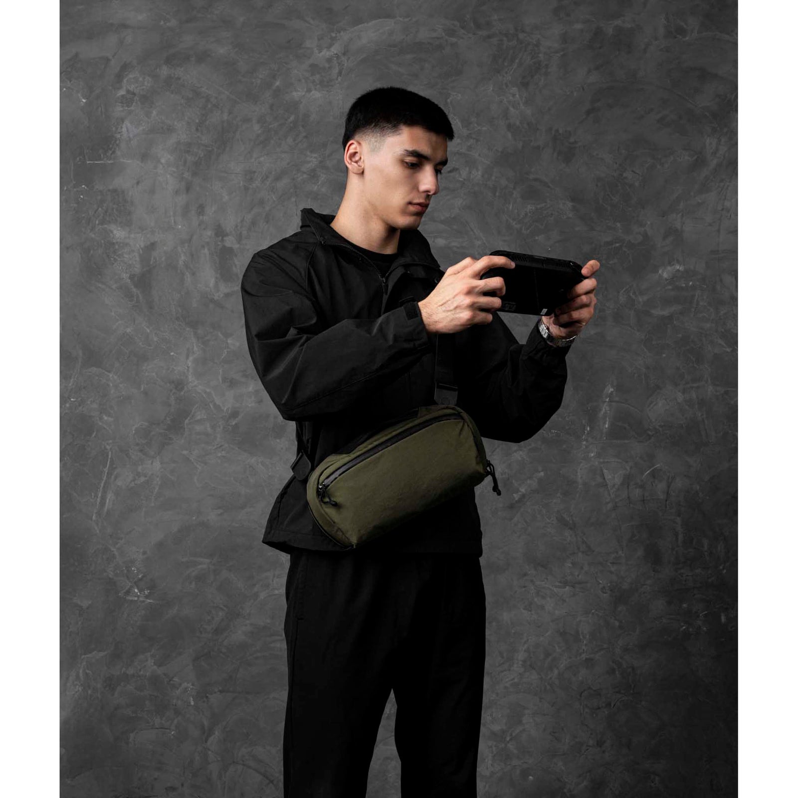 Eclipse Gaming Sling Alpaka AD010980531 Sling Bags One Size / Green | Axoflux 400D Washed Nylon