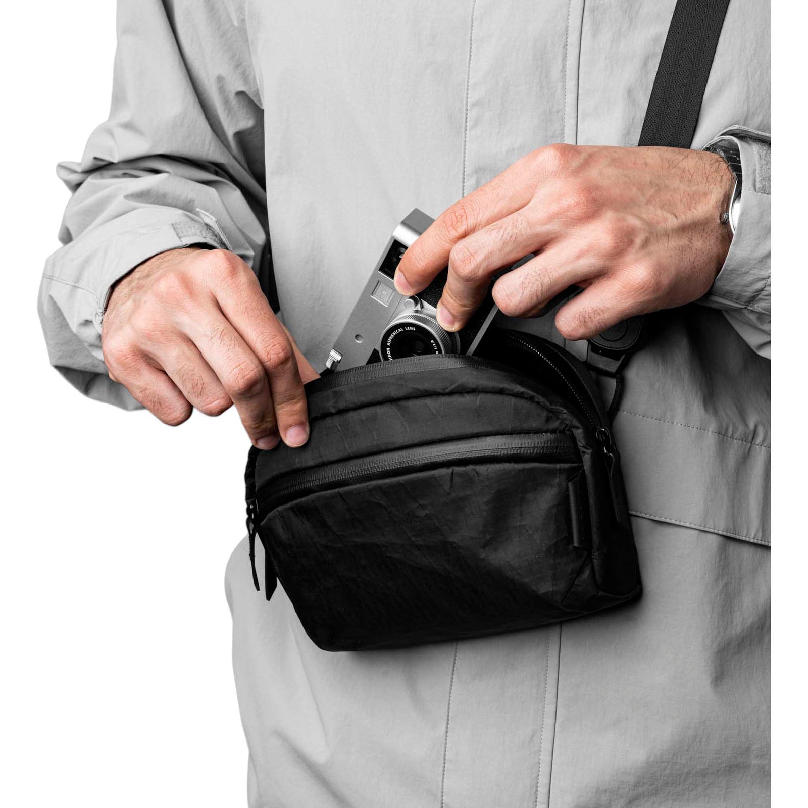 Flight Sling 1L Alpaka AA010530128 Sling Bags 1L / Black | X-Pac VX07 Ripstop