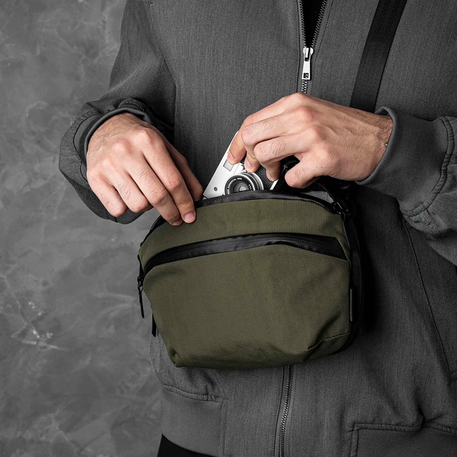Flight Sling Pro Alpaka AA010870524 Sling Bags 2.5L / Green Axoflux 400D Ripstop Nylon