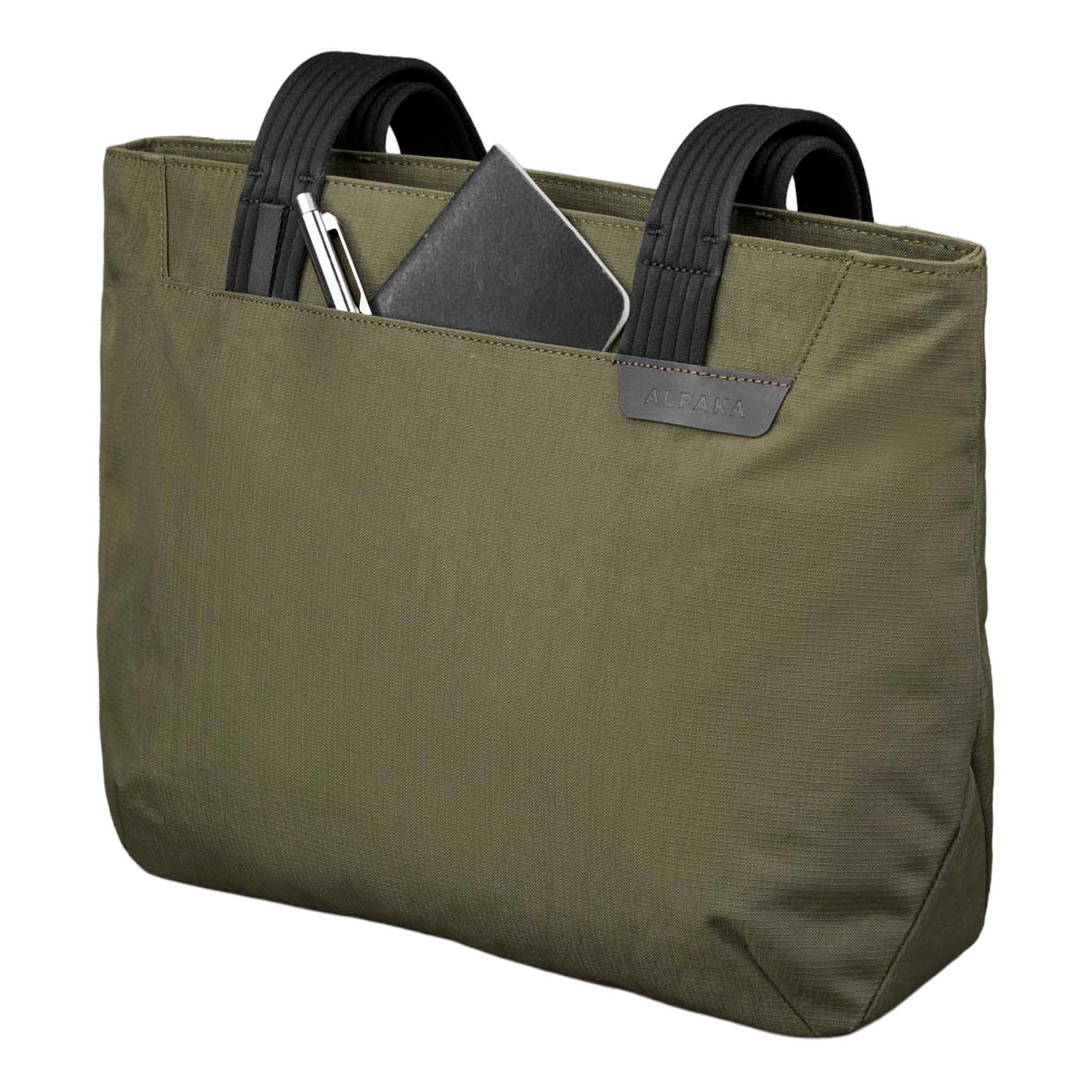 Flight Tote (S) Alpaka AD011010524 Tote Bags One Size / Green Axoflux 400D Ripstop Nylon