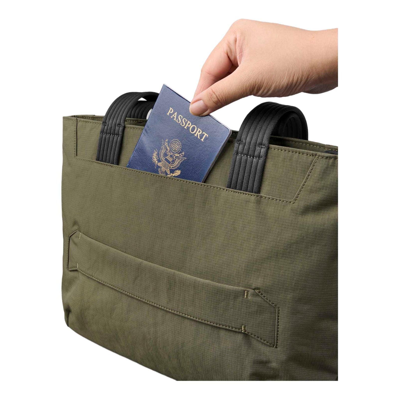 Flight Tote (S) Alpaka AD011010524 Tote Bags One Size / Green Axoflux 400D Ripstop Nylon