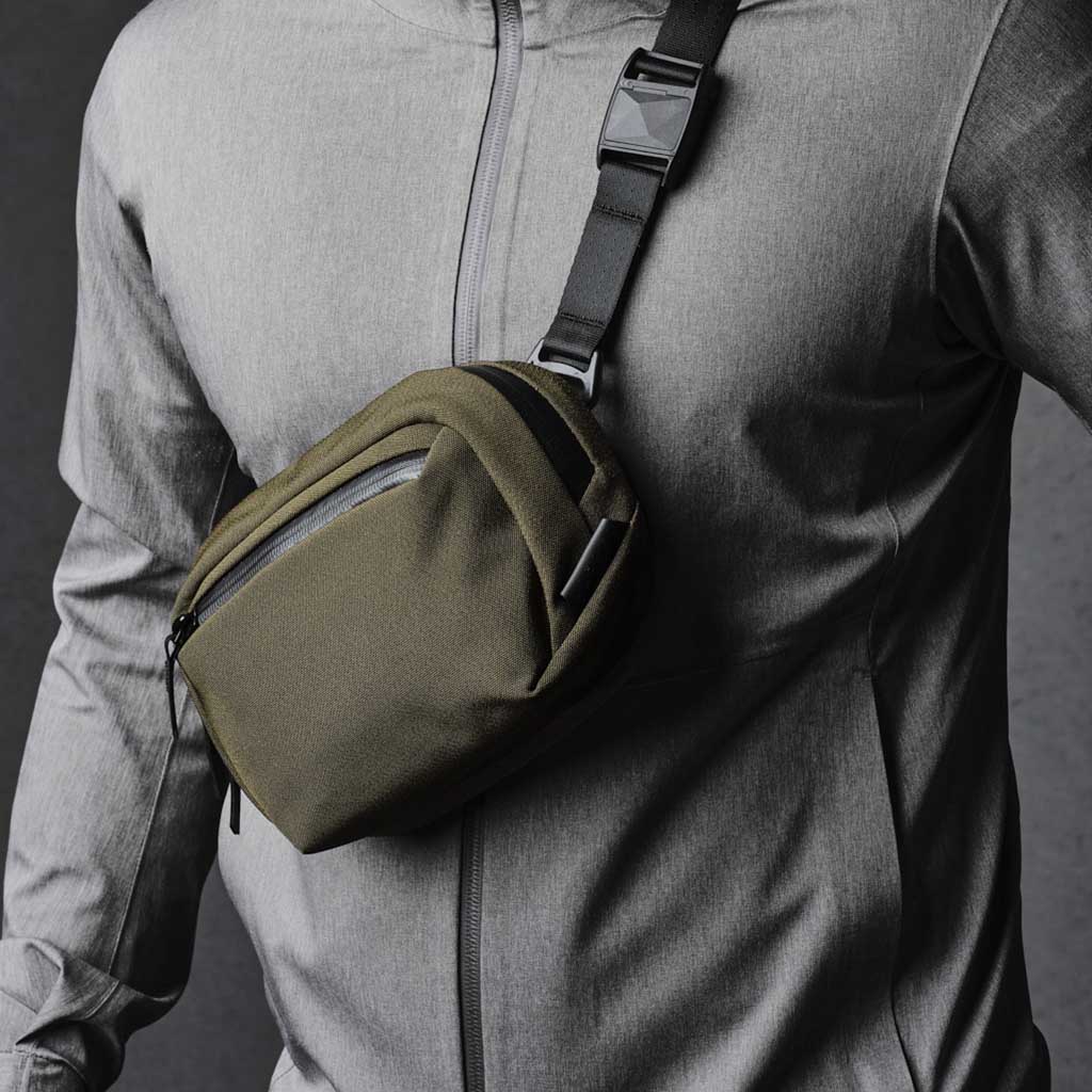 Go Sling Nano Alpaka AA010420517 Sling Bags 1.6L / Army Green | Axoflux 600D