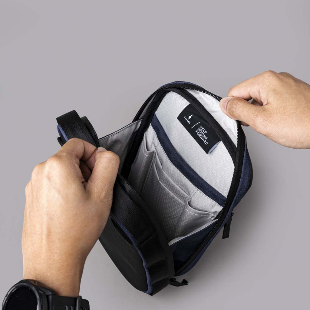 Metro Sling v2 Alpaka Sling Bags 2.5L / Blue | Axoflux 300D