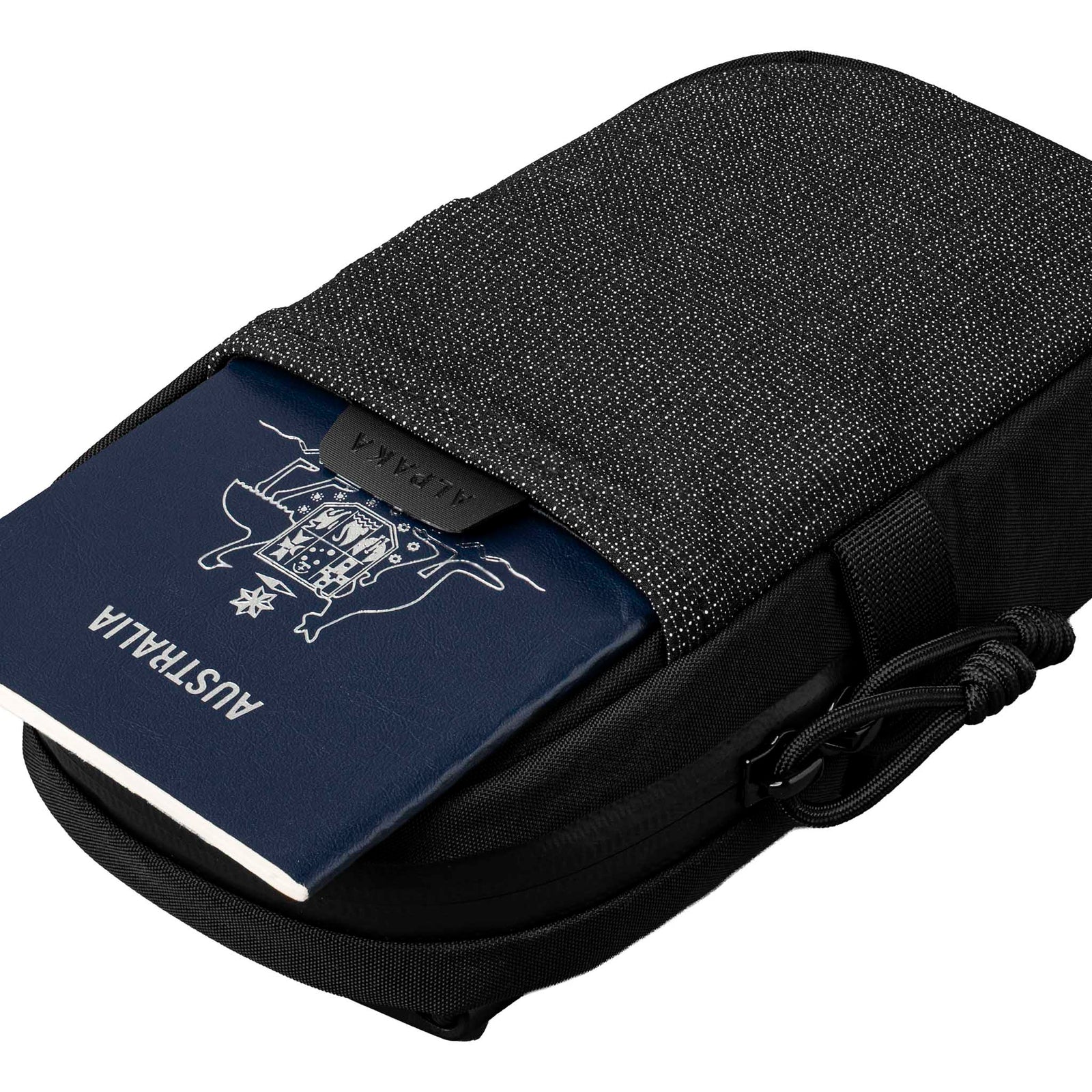 Modular Shoulder Pocket Max Alpaka AD010930131 Phone Pockets Max / Black | Axoflux 400D Washed Nylon