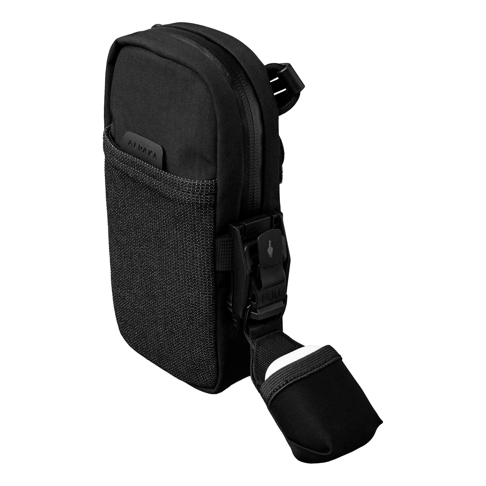 Modular Shoulder Pocket Max Alpaka AD010930131 Phone Pockets Max / Black | Axoflux 400D Washed Nylon