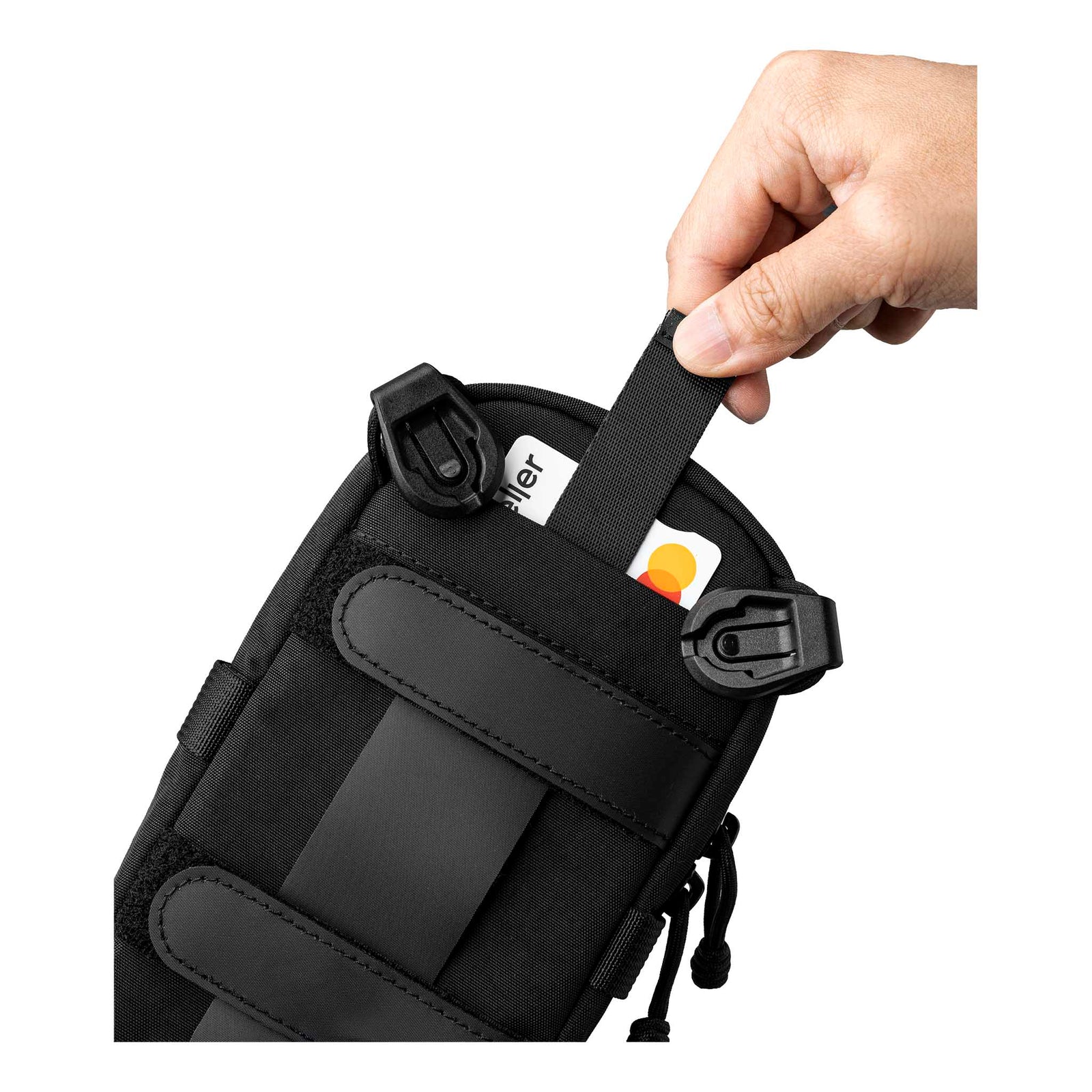 Modular Shoulder Pocket Max Alpaka AD010930131 Phone Pockets Max / Black | Axoflux 400D Washed Nylon