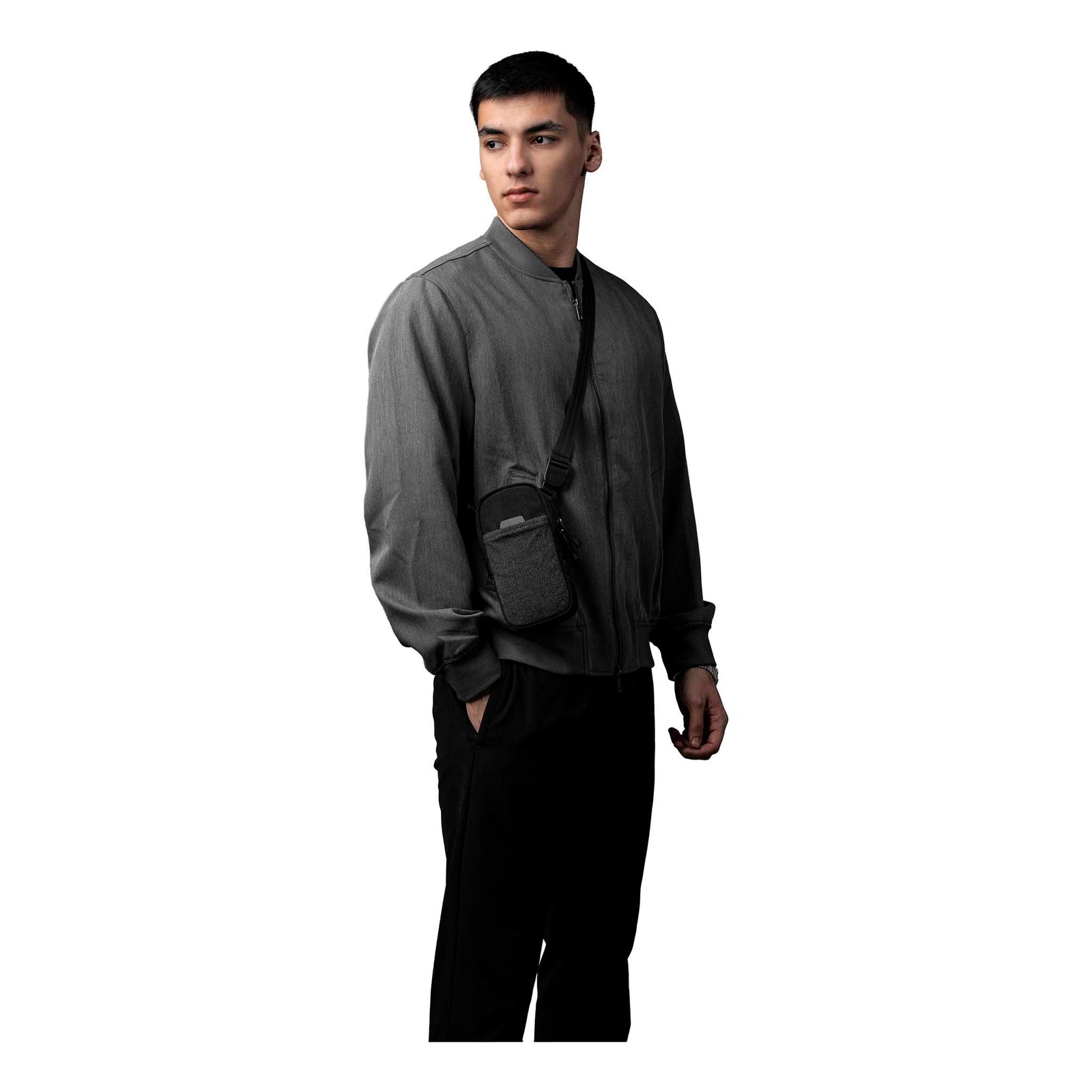 Modular Shoulder Pocket Max Alpaka AD010930131 Phone Pockets Max / Black | Axoflux 400D Washed Nylon