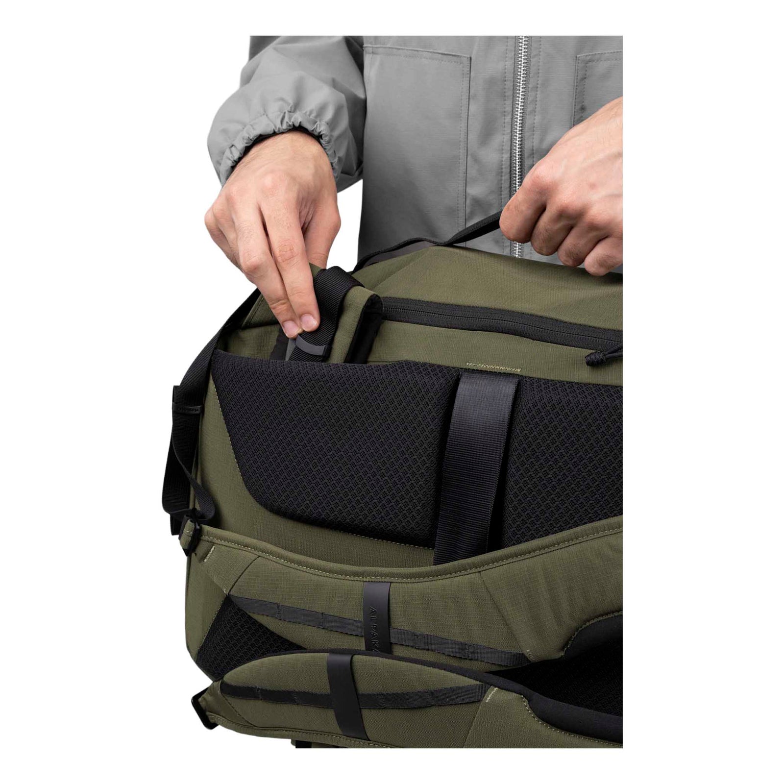 Traverse Backpack 38L Alpaka AA010900524 Backpacks 38L / Green Axoflux 400D Ripstop Nylon