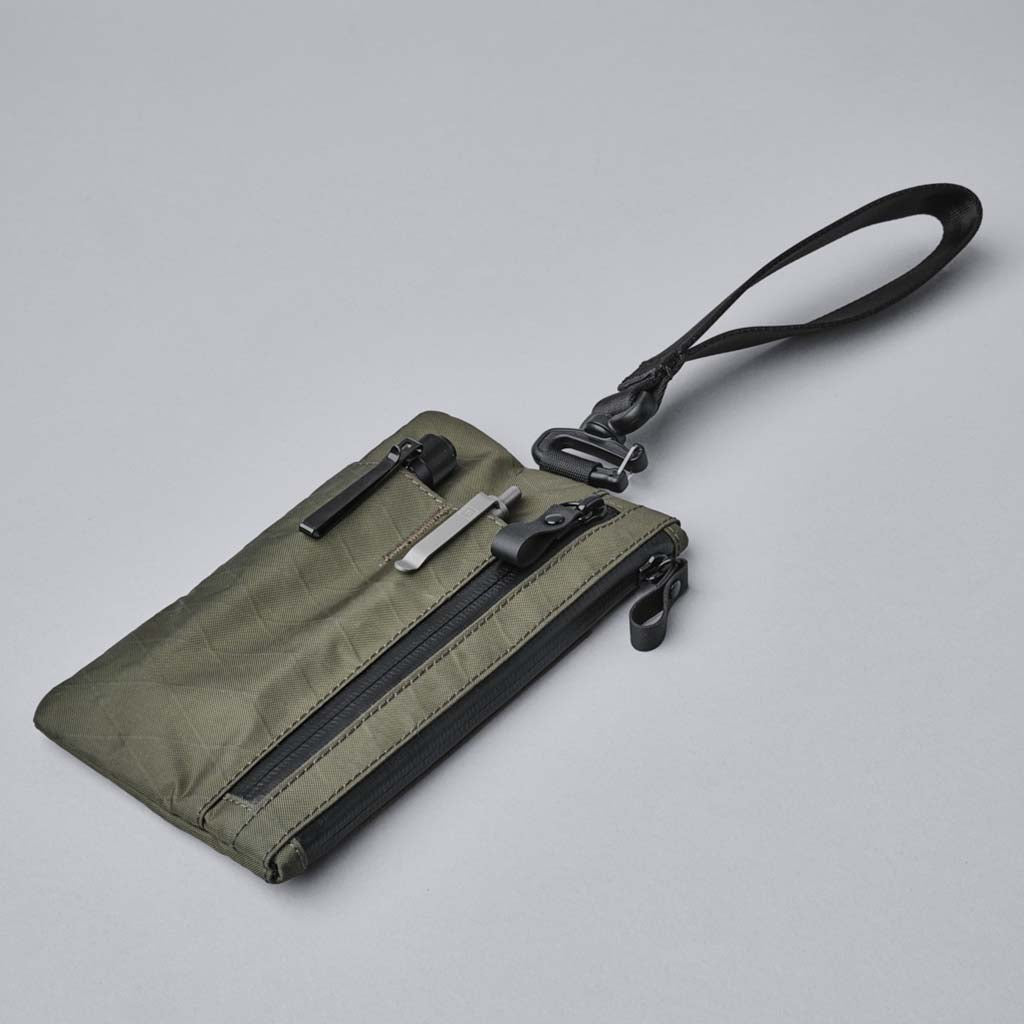 Zip Clutch Alpaka AE001040503 Pouches One Size / Dark Green | X-Pac VX21