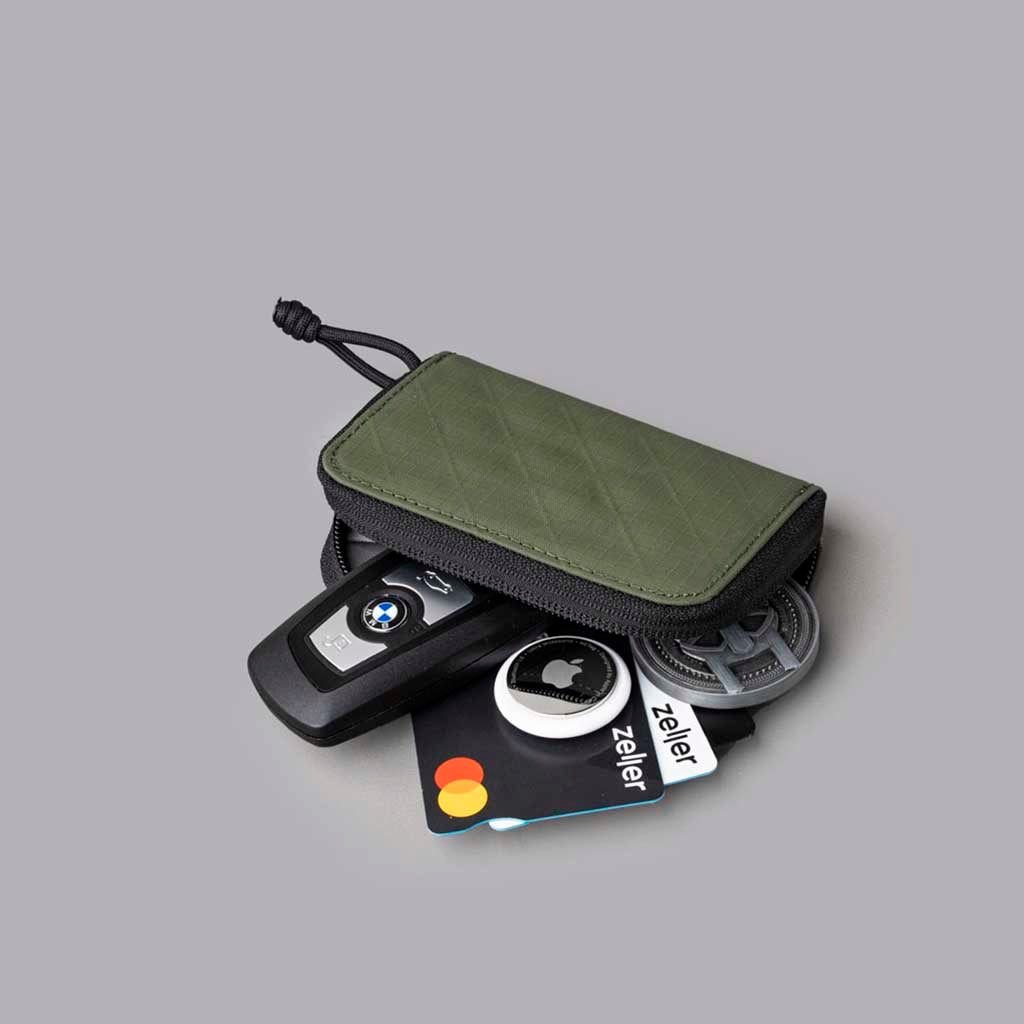 Zip Coin Wallet Alpaka AD010800526 Wallets One Size / Green | Axogrid 210D