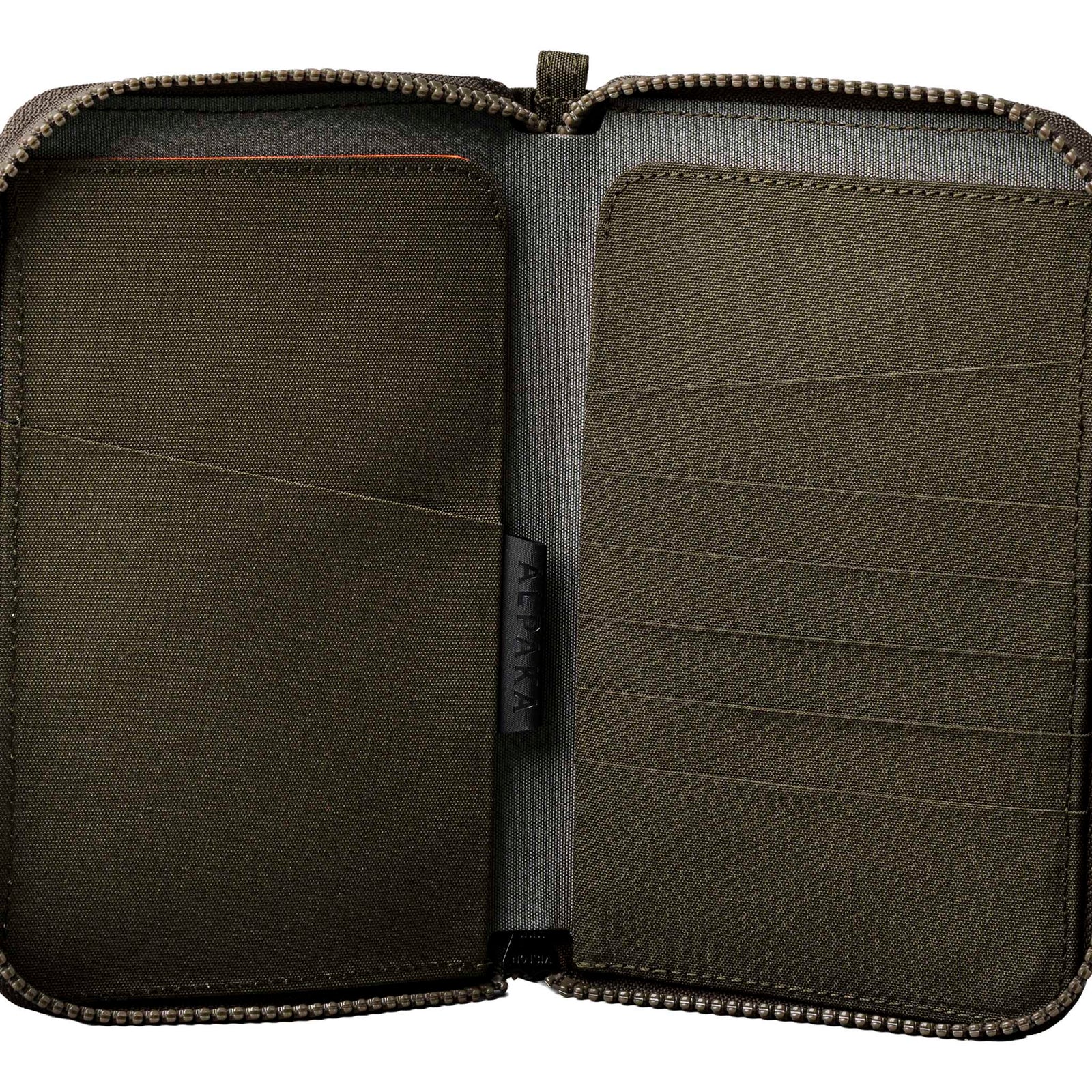 Zip Passport Wallet Alpaka AD010860522 Wallets One Size / Army Green | Axogrid 300D
