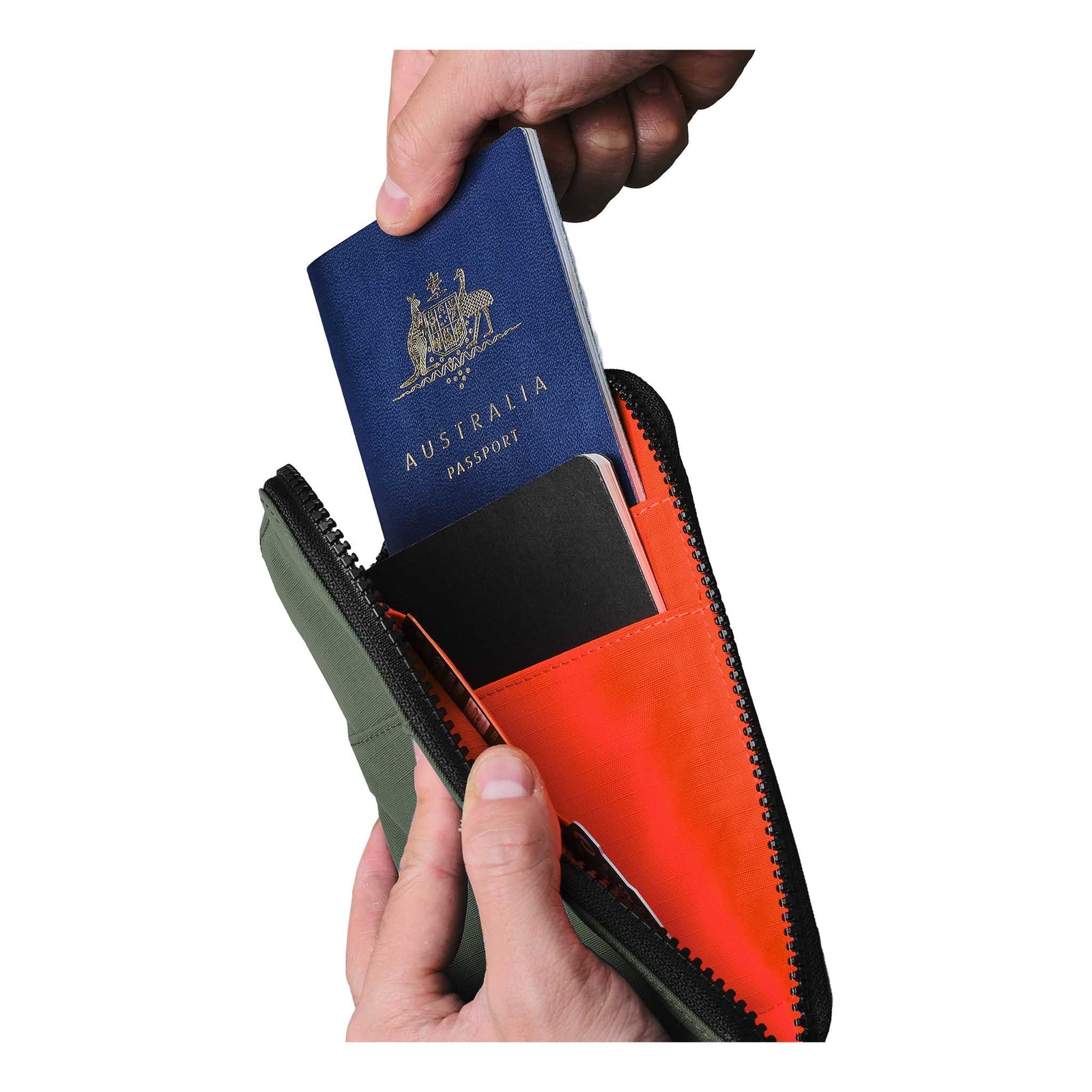 Zip Travel Wallet Alpaka AD010590518 Wallets One Size / Green | Axoflux 210D