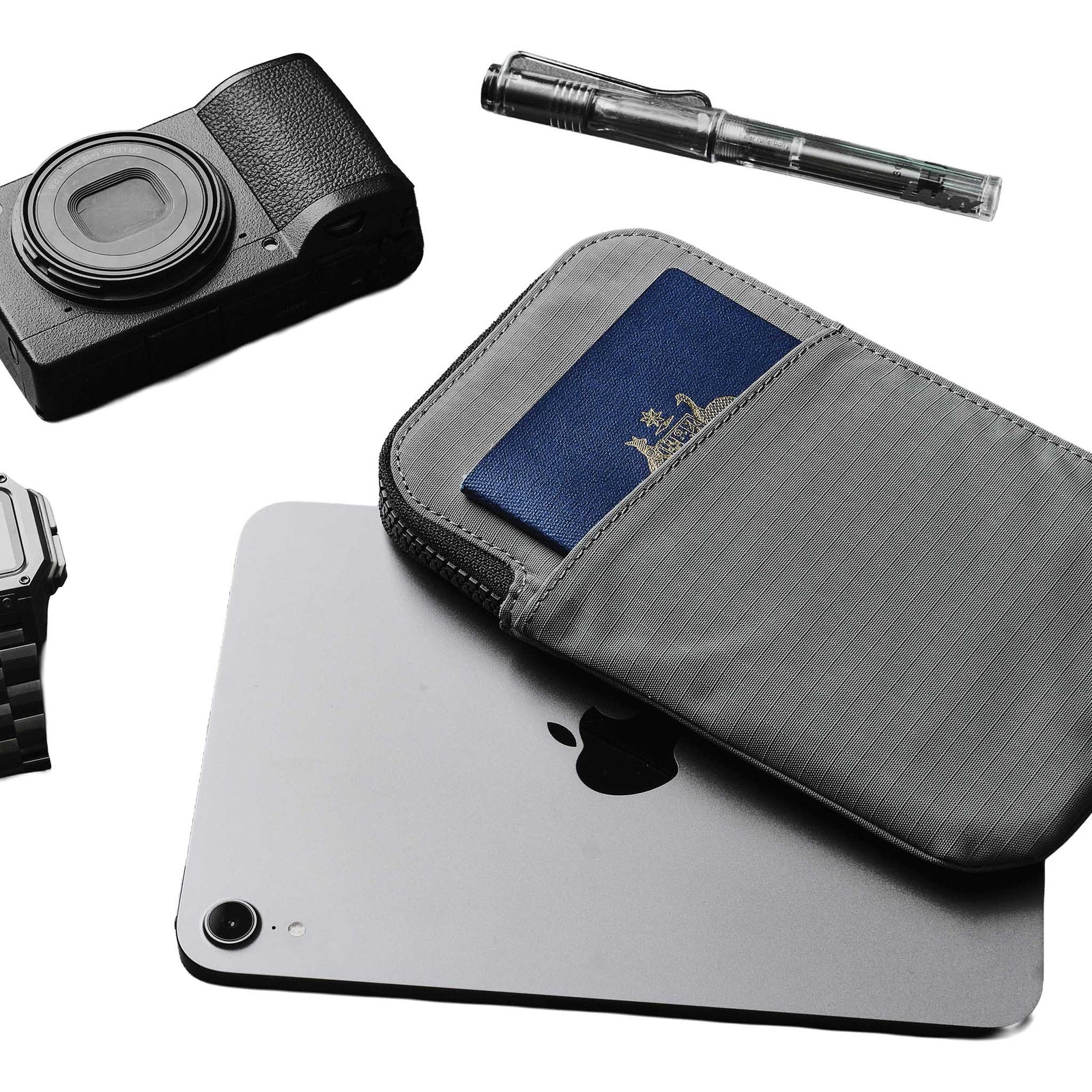 Zip Travel Wallet Alpaka AD010590218 Wallets One Size / Grey | Axoflux 210D