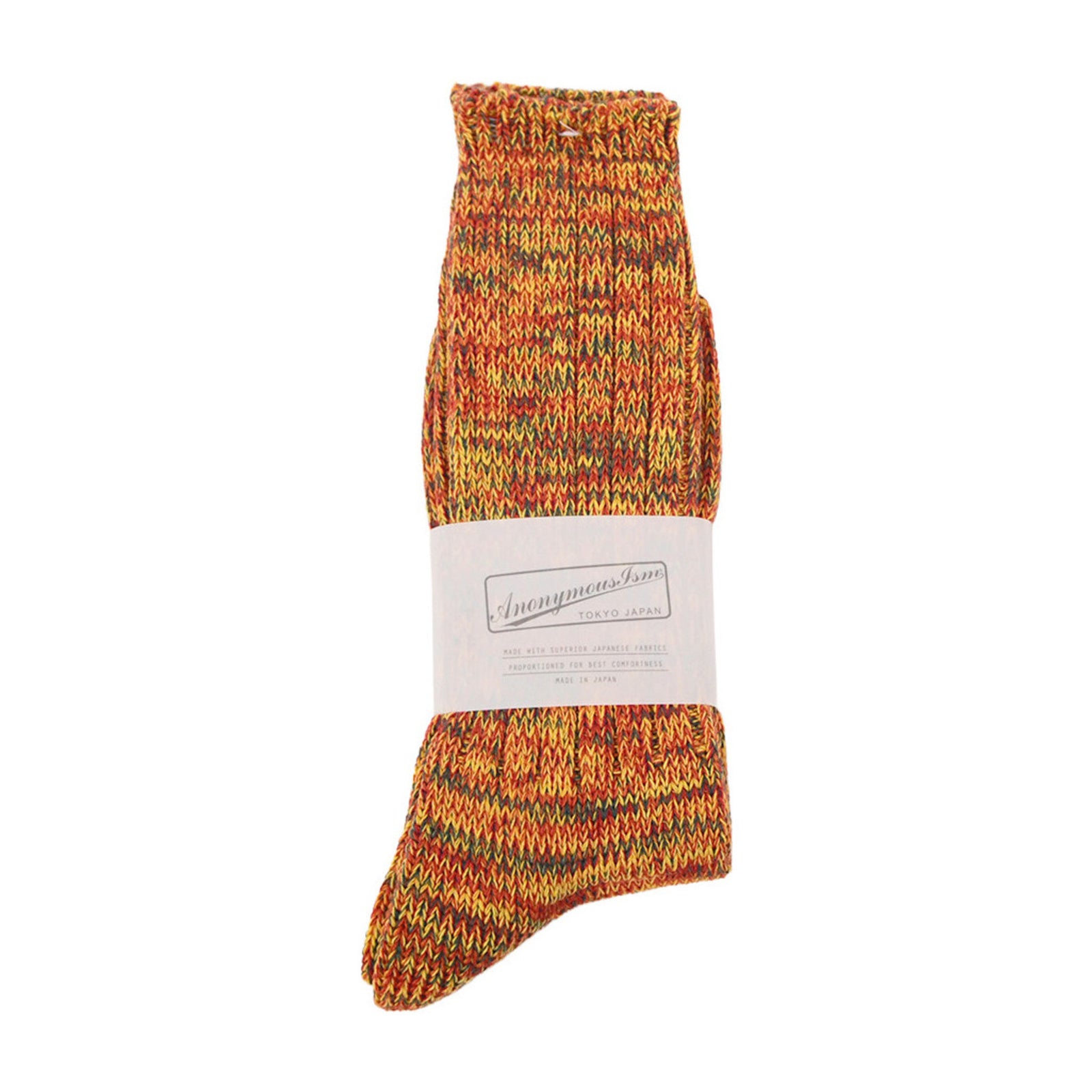 5 Colour Mix Crew Anonymous Ism Unisex Socks