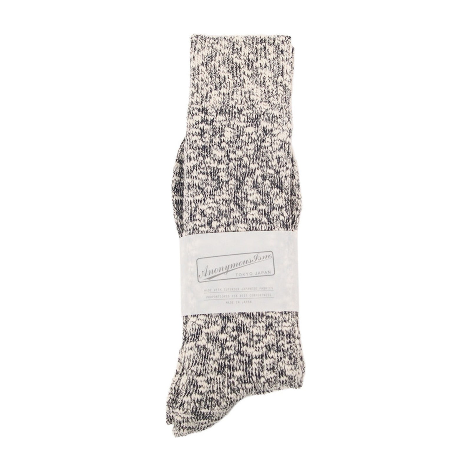 Light Slub Crew Anonymous Ism Unisex Socks