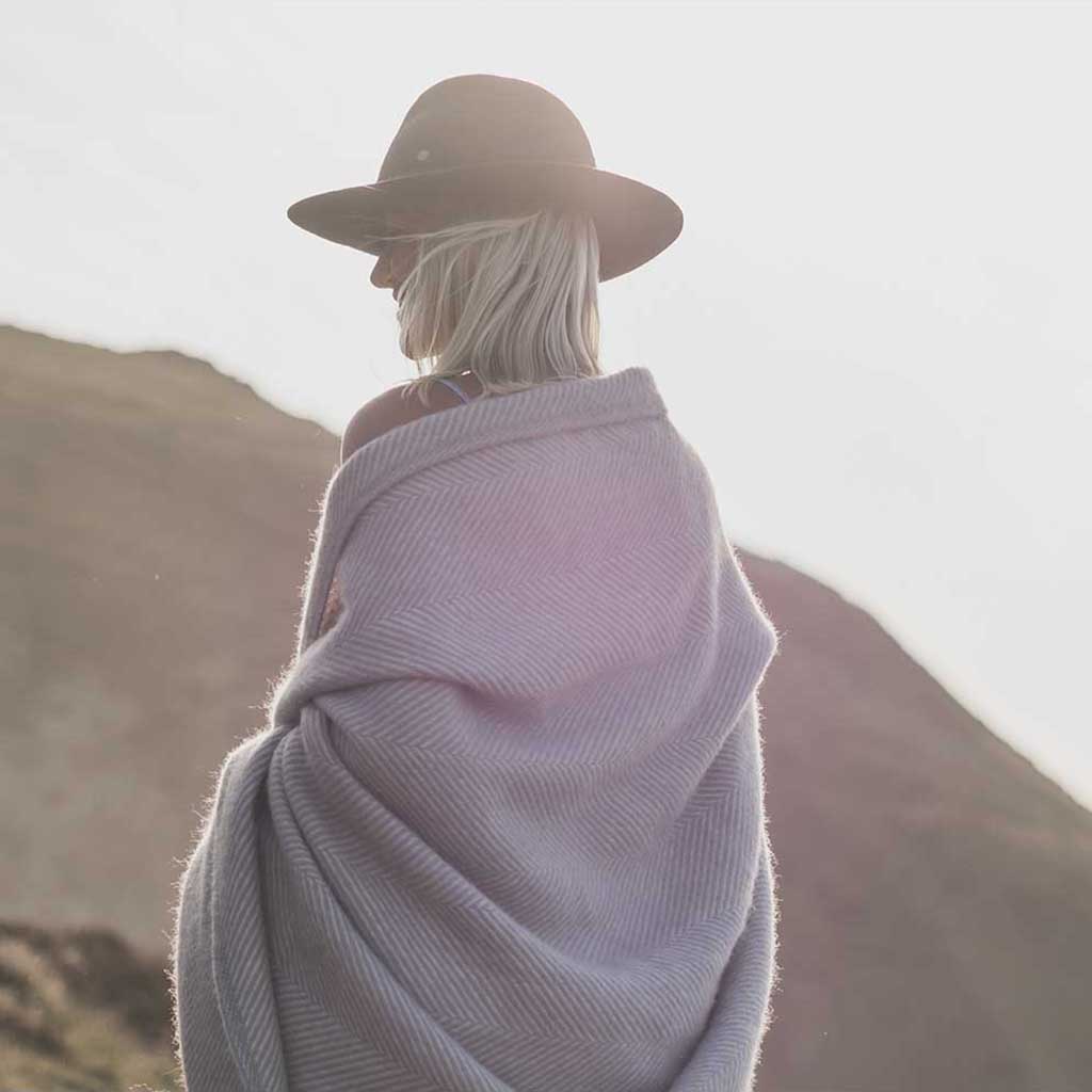 Herringbone Wool Blanket Atlantic Blankets Blankets