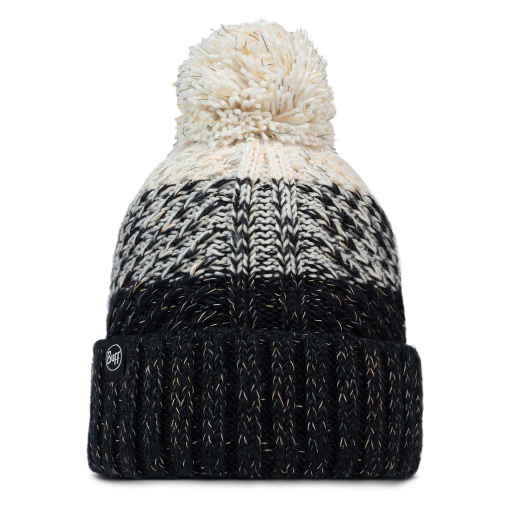 Akna Knitted Beanie & Fleece Band BUFF 136684.999 Beanies One Size / Black