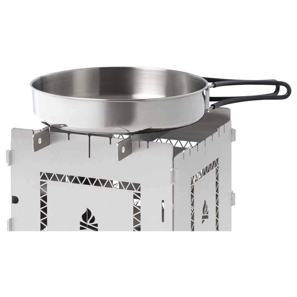 Bushbox XXL Campfire Trivets | Set of Two Bushcraft Essentials BCE-064 Firepit Accessories One Size / Stainless