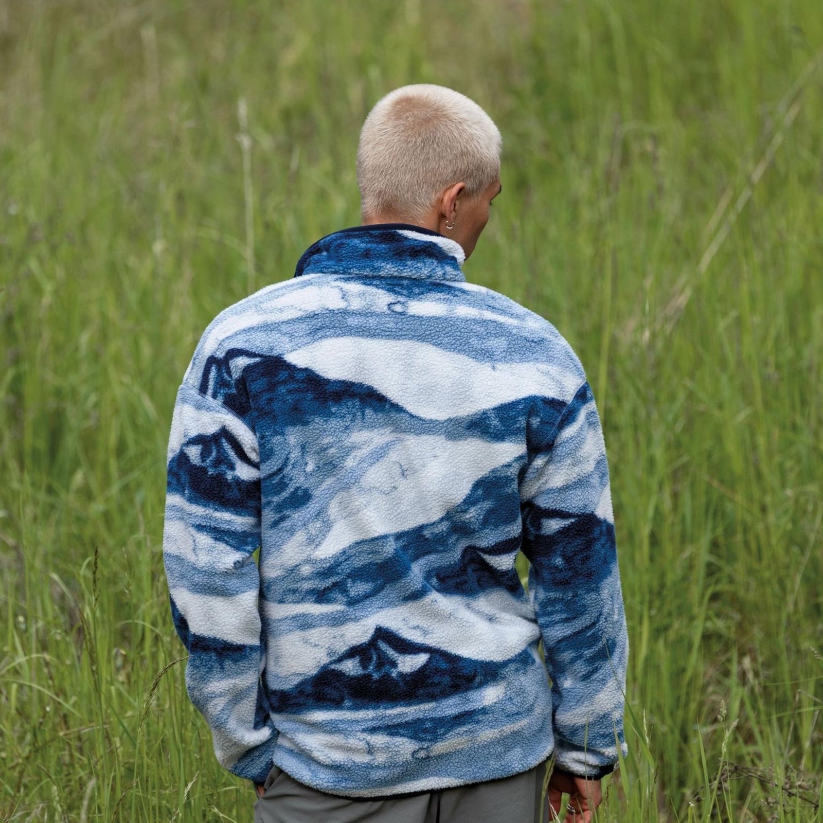 Helvetia™ II Printed Half Snap Fleece | Men's