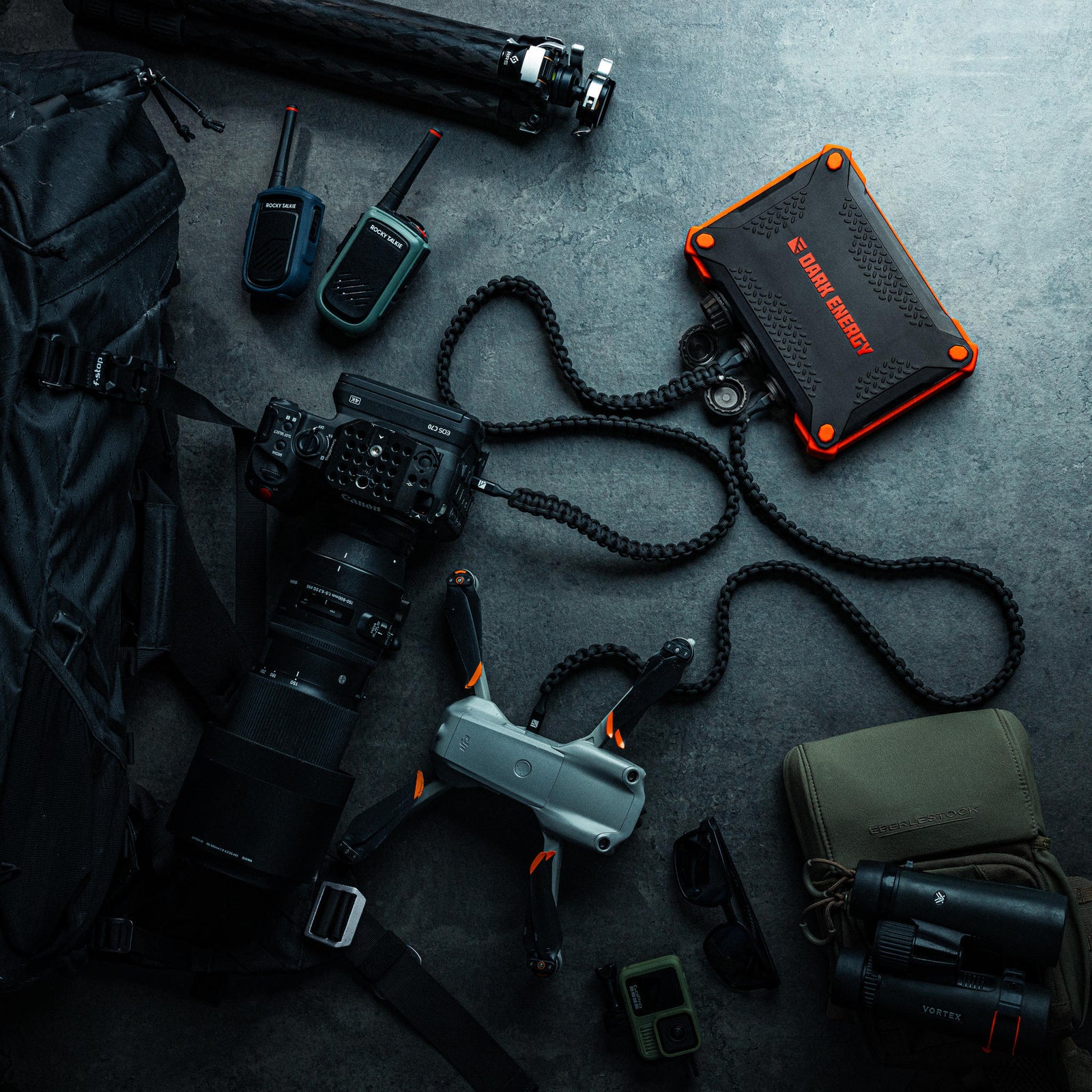 Poseidon XL Indestructible Charger Dark Energy PXL100BKHV Power Banks One Size / Black/Orange