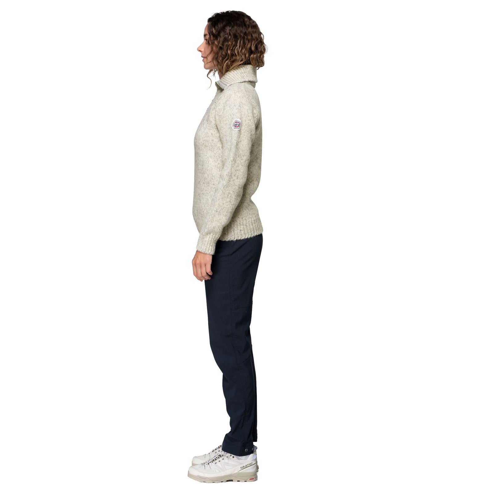 Nansen Wool Zip Neck Devold Unisex Knitted Jumpers