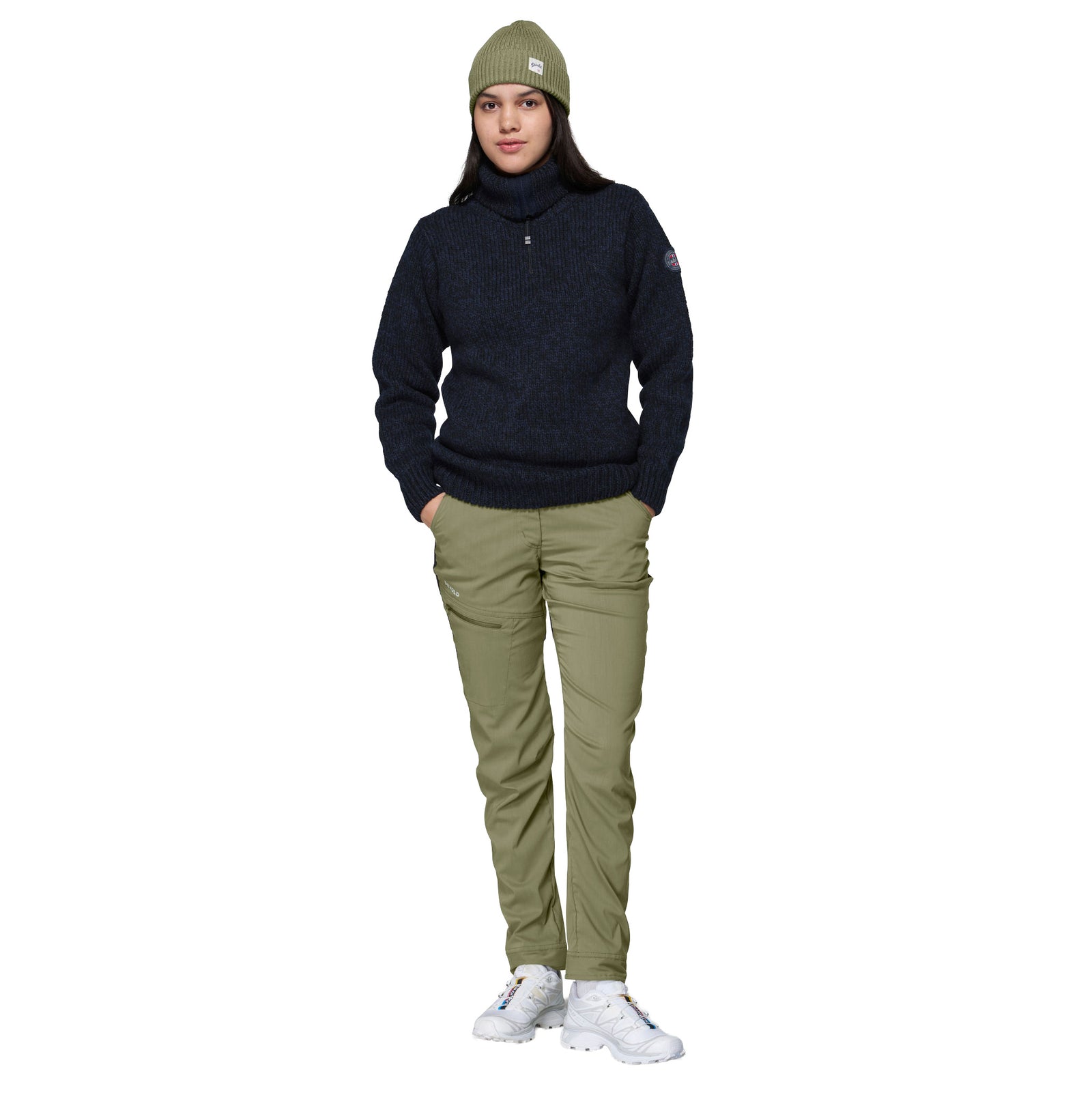 Nansen Wool Zip Neck Devold Unisex Knitted Jumpers