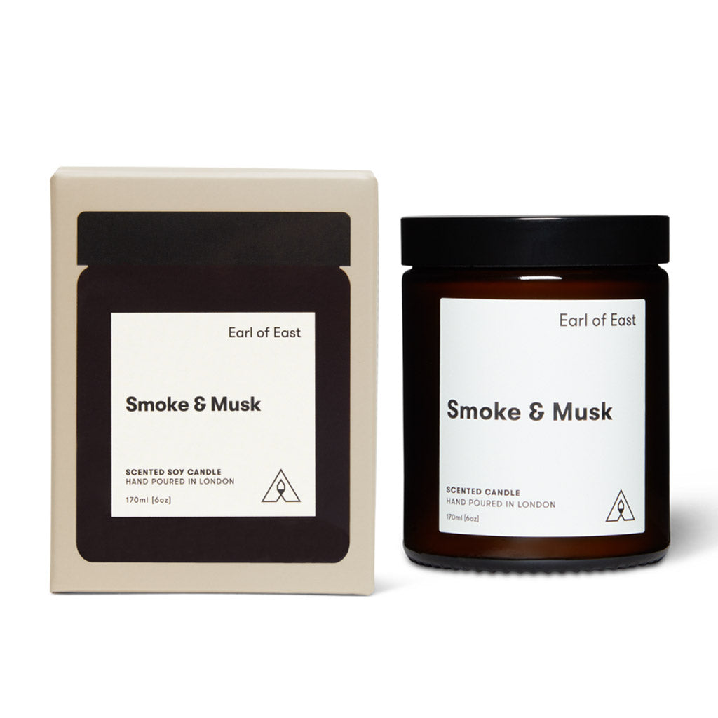 Soy Wax Candle Earl of East EOE/M/SM Candles 170ml / Smoke & Musk