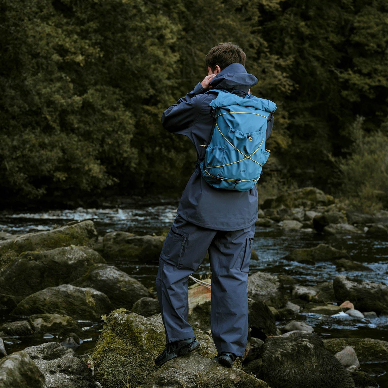 Buckden Roll Top Backpack Elliker 34052-STEELBLUE Backpacks 24L / Steelblue
