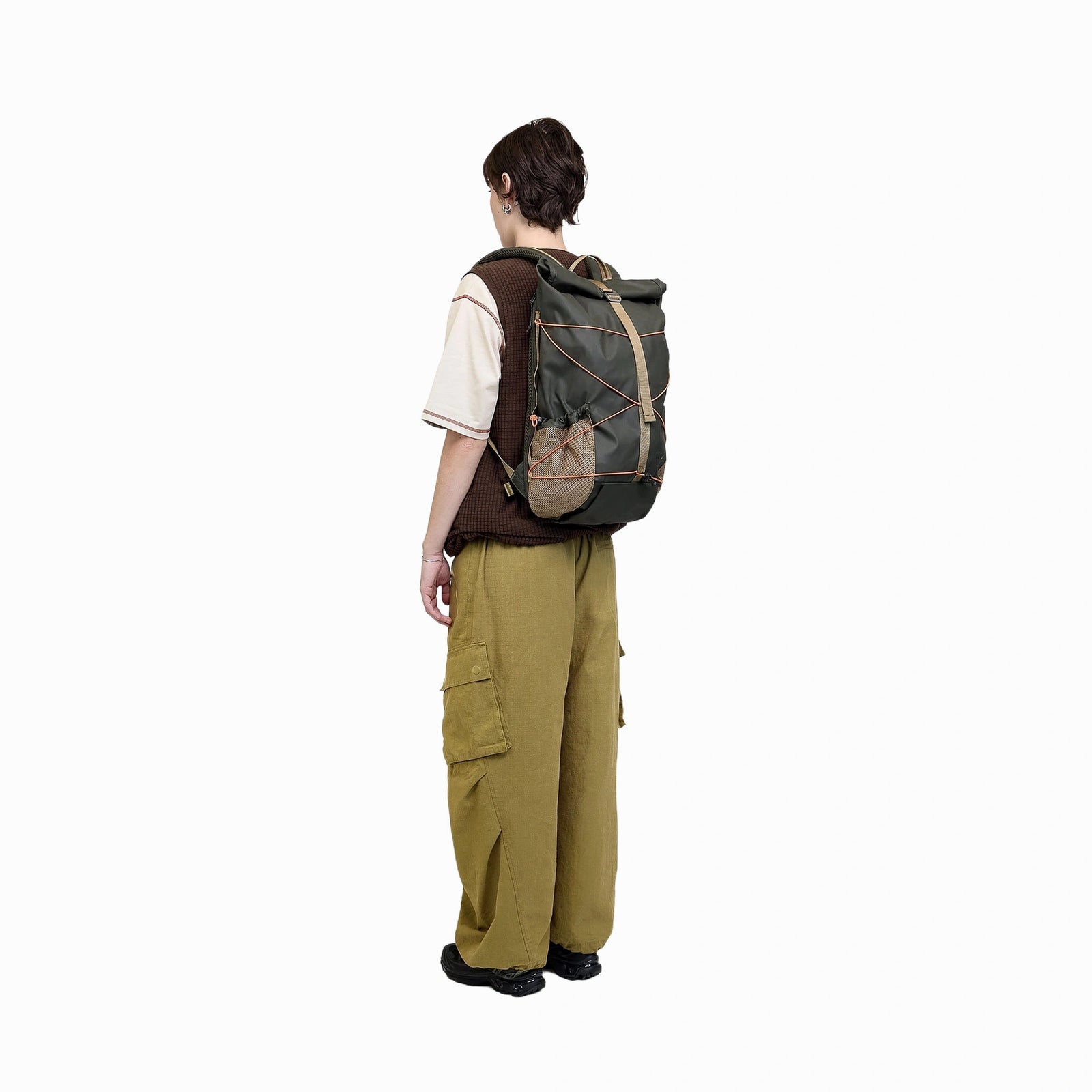 Dayle Roll Top Backpack Elliker 34001-DARKGREEN Backpacks 21L / Dark Green
