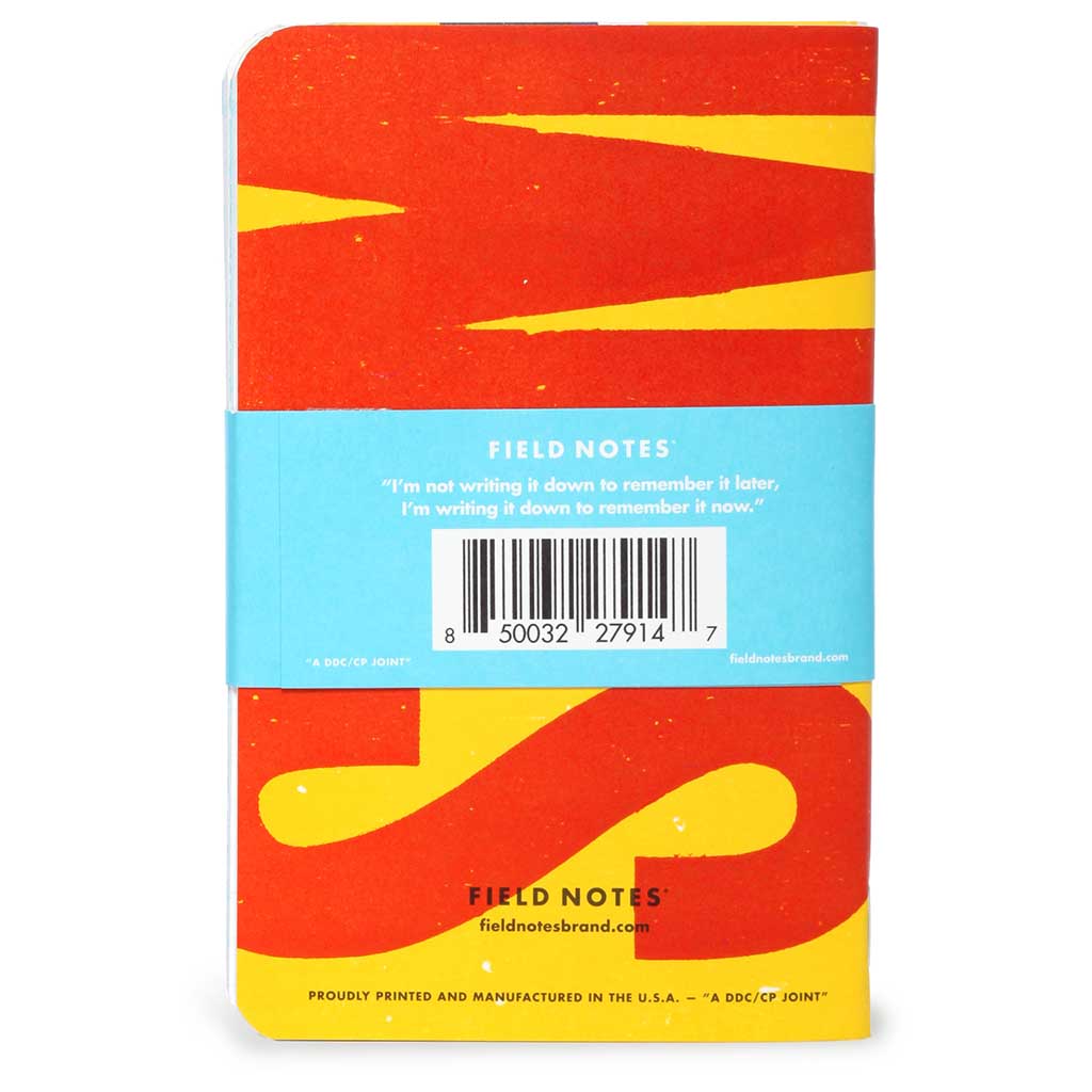 Hatch Ruled Paper (3-Pack) Field Notes FNC-56 Notebooks One Size / Multi