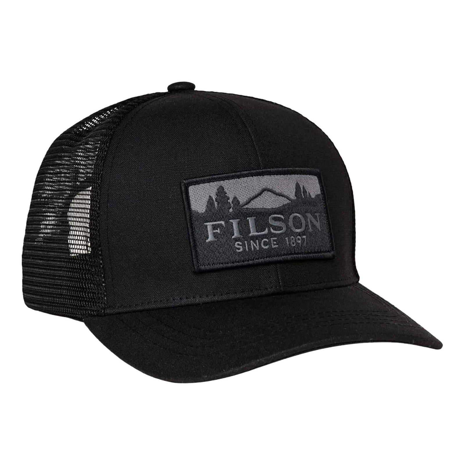Scenic Waxed Logger Mesh Cap Filson FMACC0260-100 Caps & Hats One Size / Black