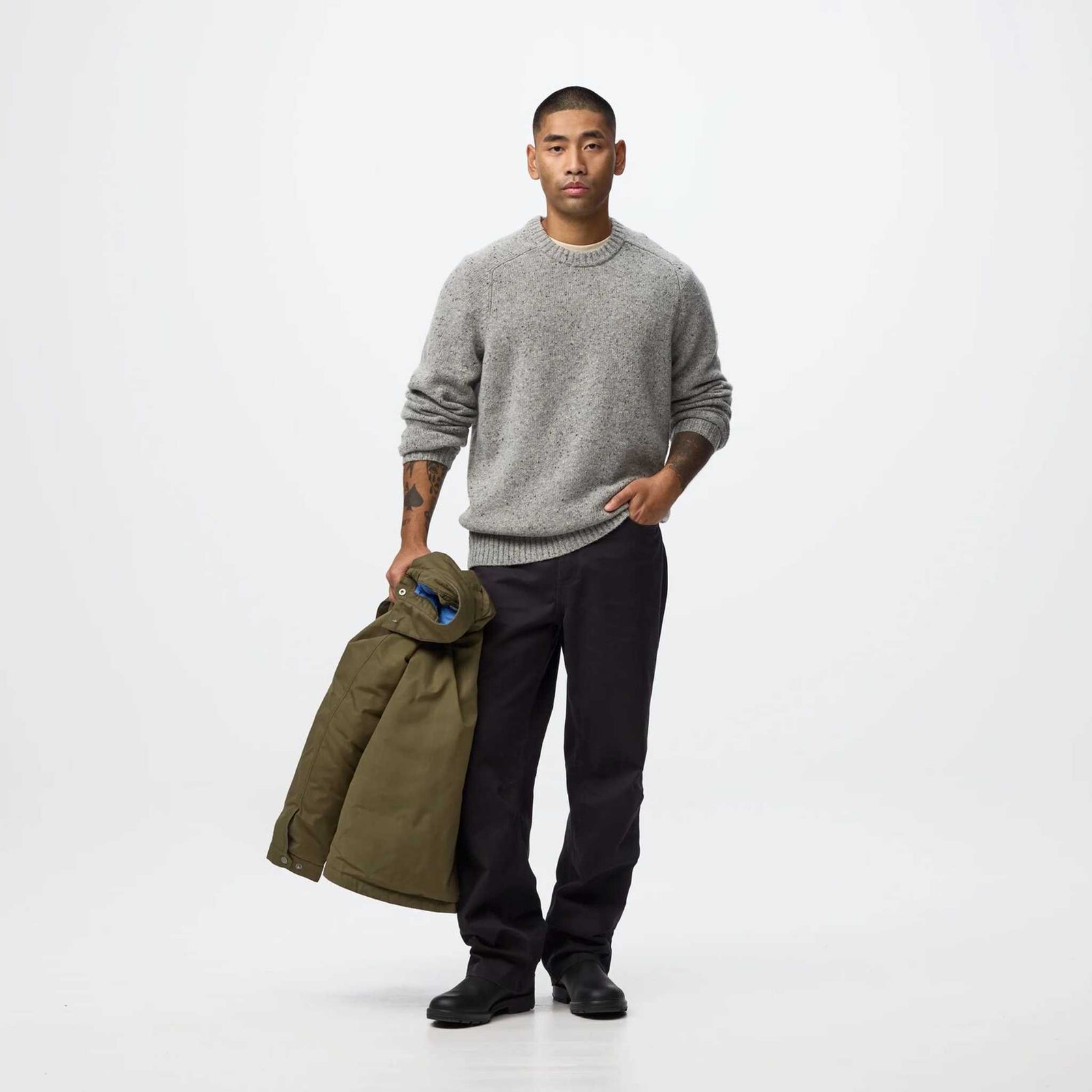 Övik Neps Knit Sweater | Men's Fjällräven Men's Knitted Jumpers