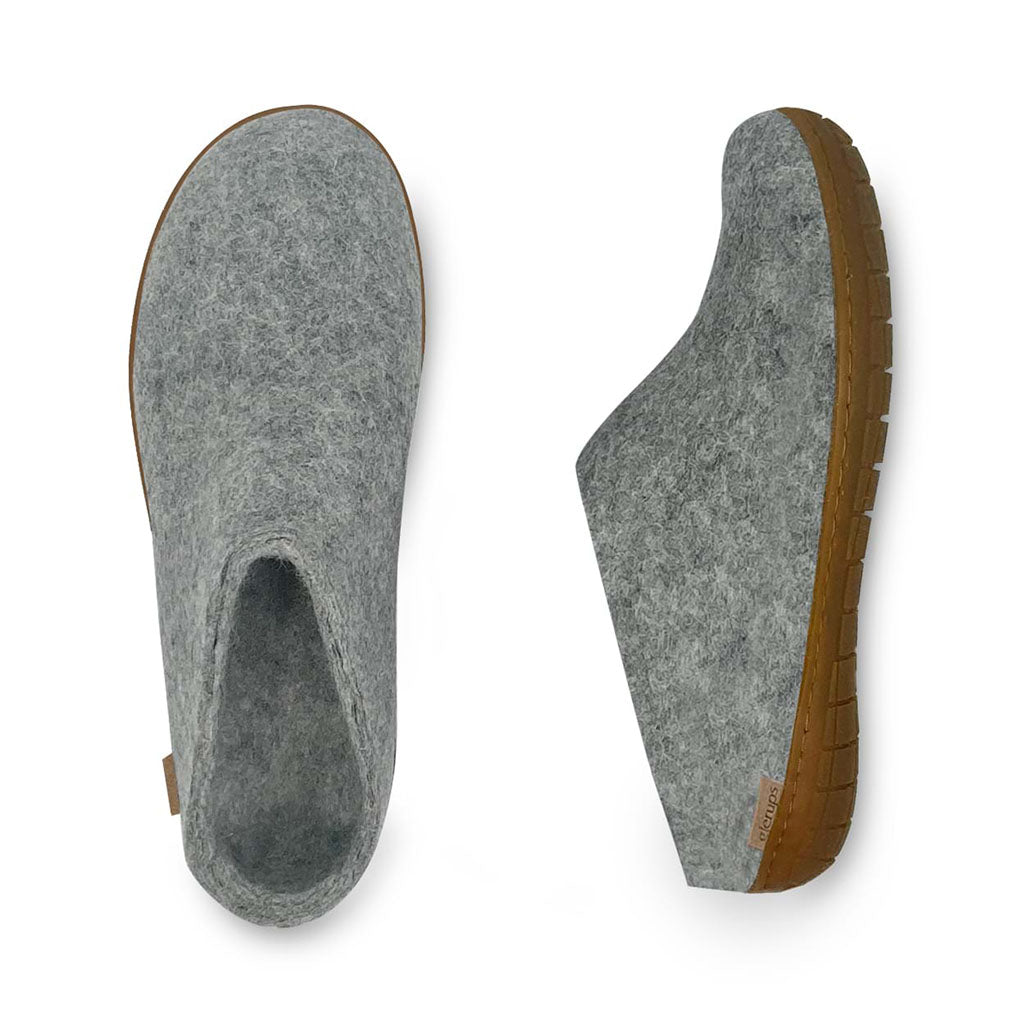 Slip-on with Natural Rubber Sole Glerups Outdoor Slippers