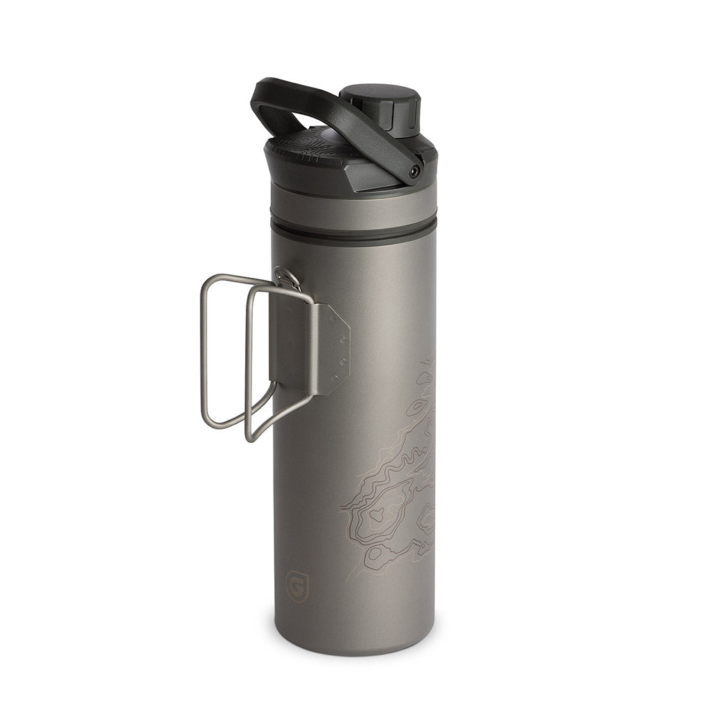 UltraPress Water Purifier | Titanium Grayl 511-SEA-COV Water Filters 500ml / Titanium/Covert Black