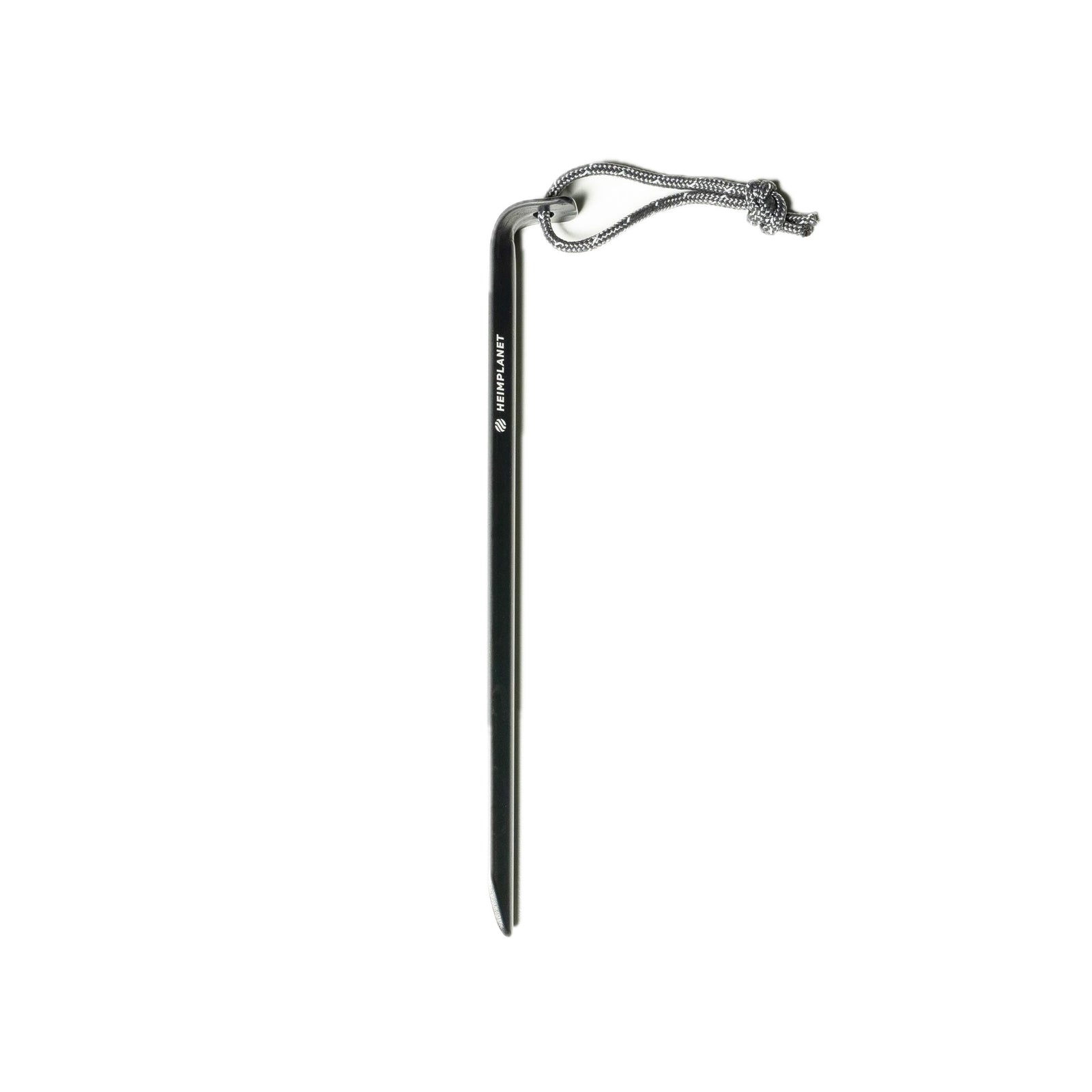 V-shaped Aluminum Tent Pegs HEIMPLANET T020098 Tent Stakes 8-Pack / Anthracite Anodized