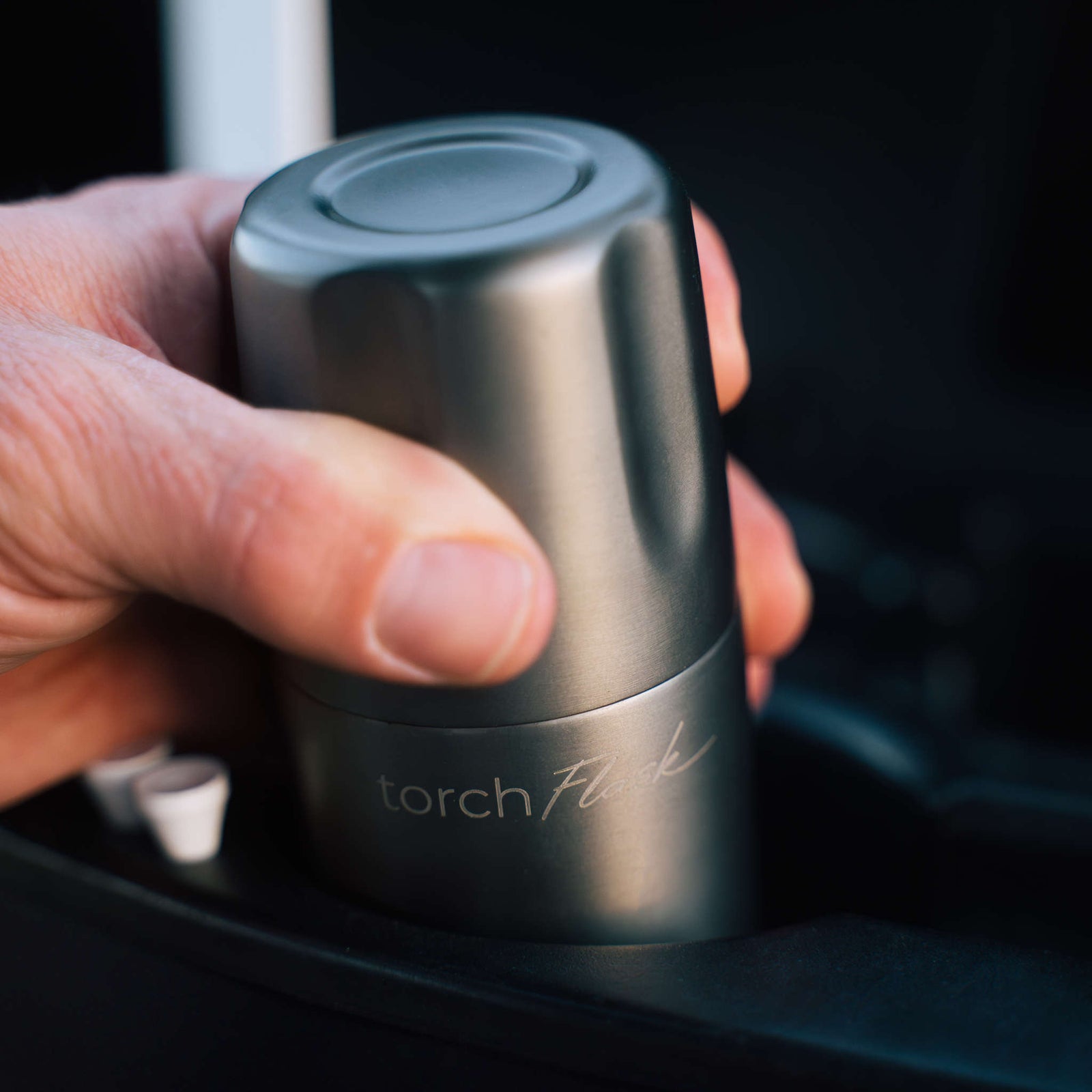 Torch Flask 9oz Flip Lid High Camp Flasks 2139g Camp Flasks 266 ml / Gunmetal
