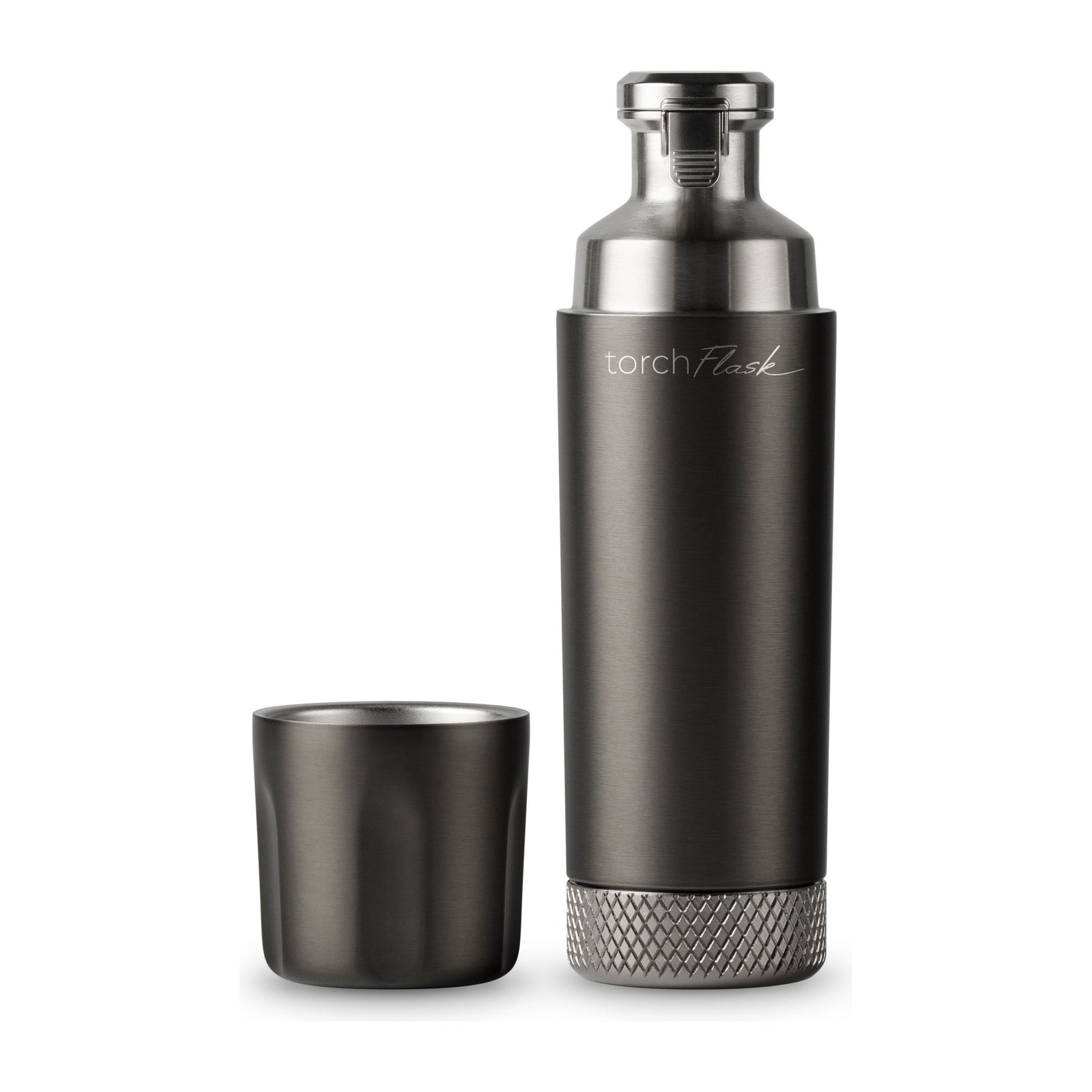 Torch Flask 9oz Flip Lid High Camp Flasks 2139g Camp Flasks 266 ml / Gunmetal