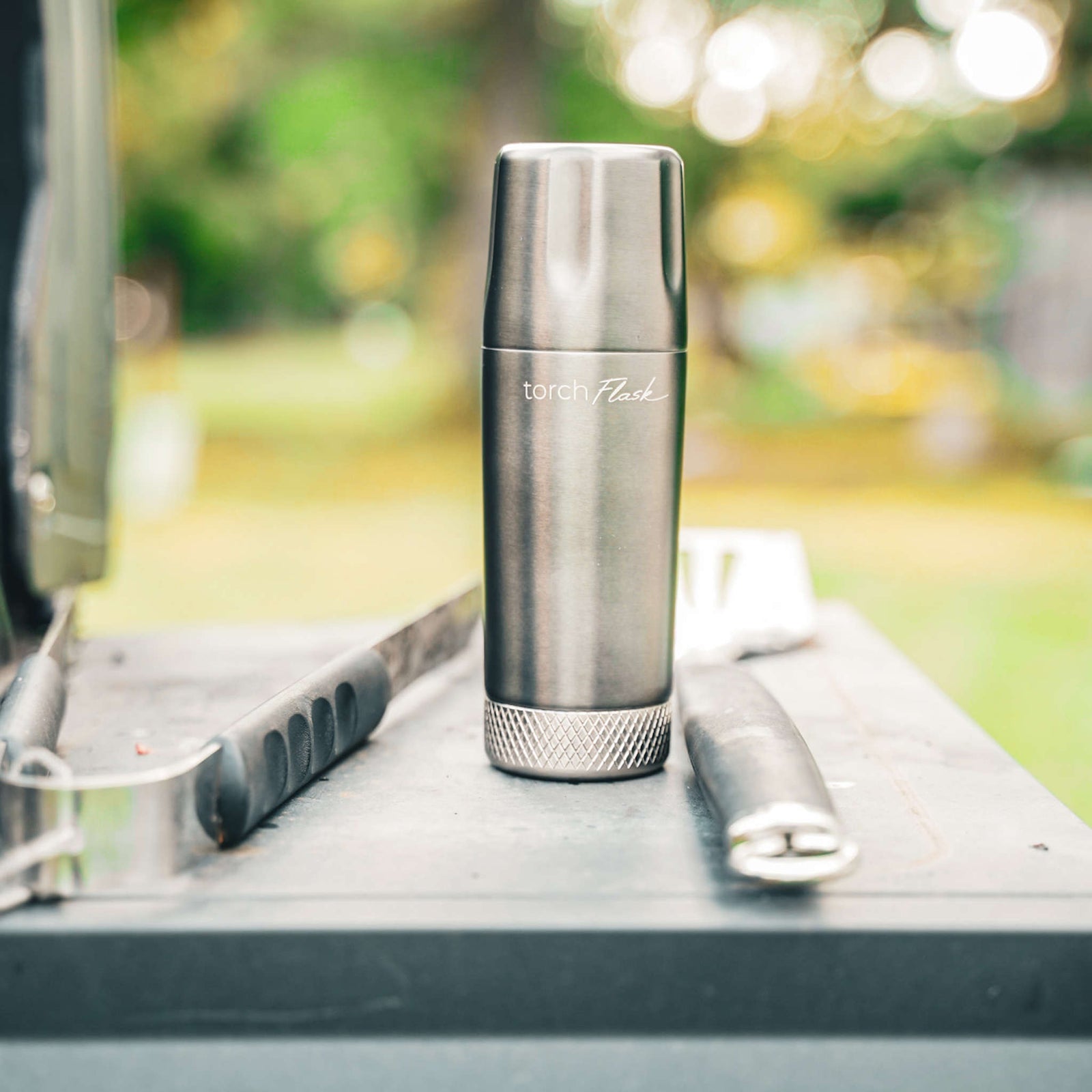 Torch Flask 9oz Flip Lid High Camp Flasks 2139s Camp Flasks 266 ml / Stainless