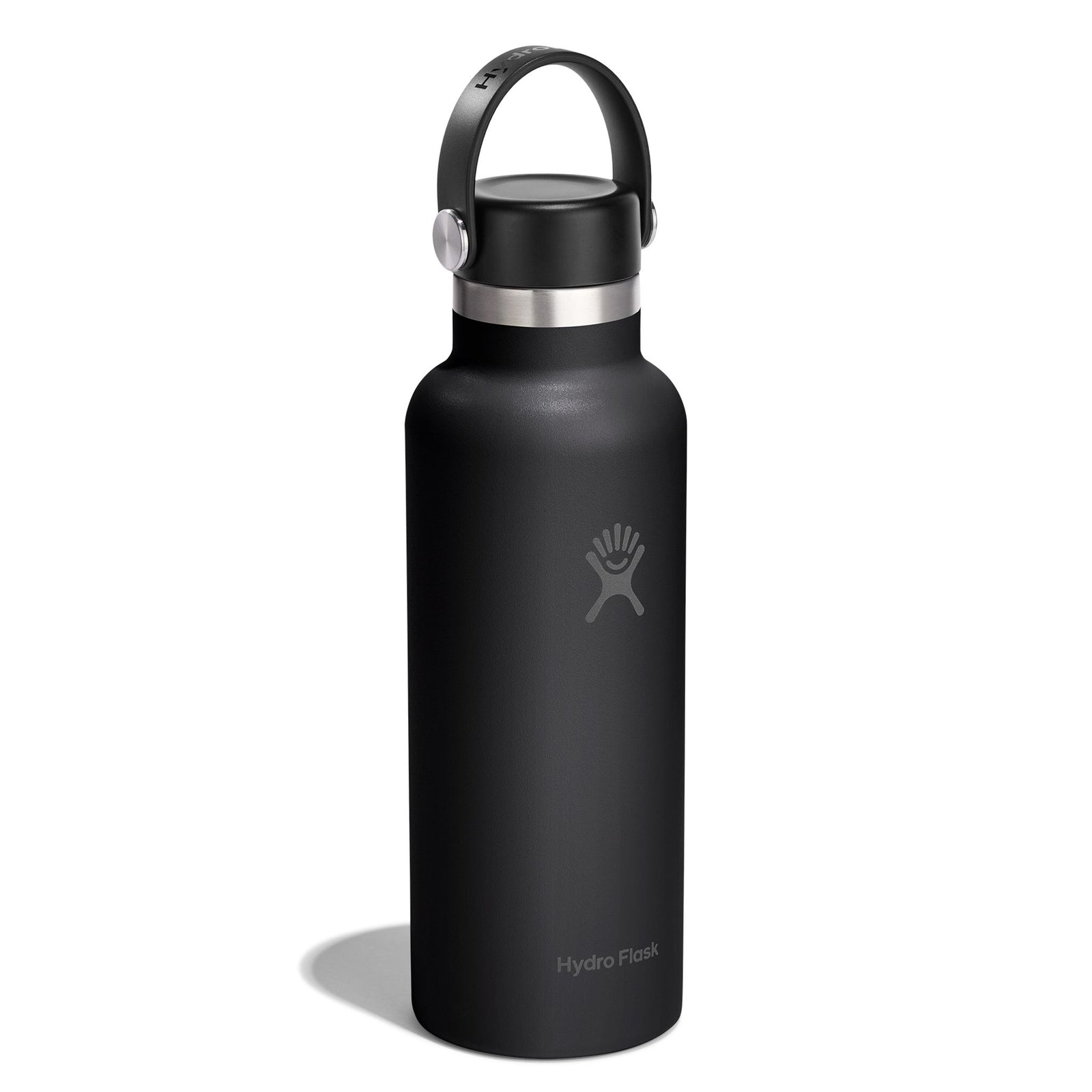 18 oz Standard Mouth w/ Flex Cap Hydro Flask S18CSX001 Water Bottles 18 oz / Black