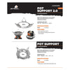 Pot Support 2.0 Jetboil PSPT2 Camping Stove Accessories One Size / Steel