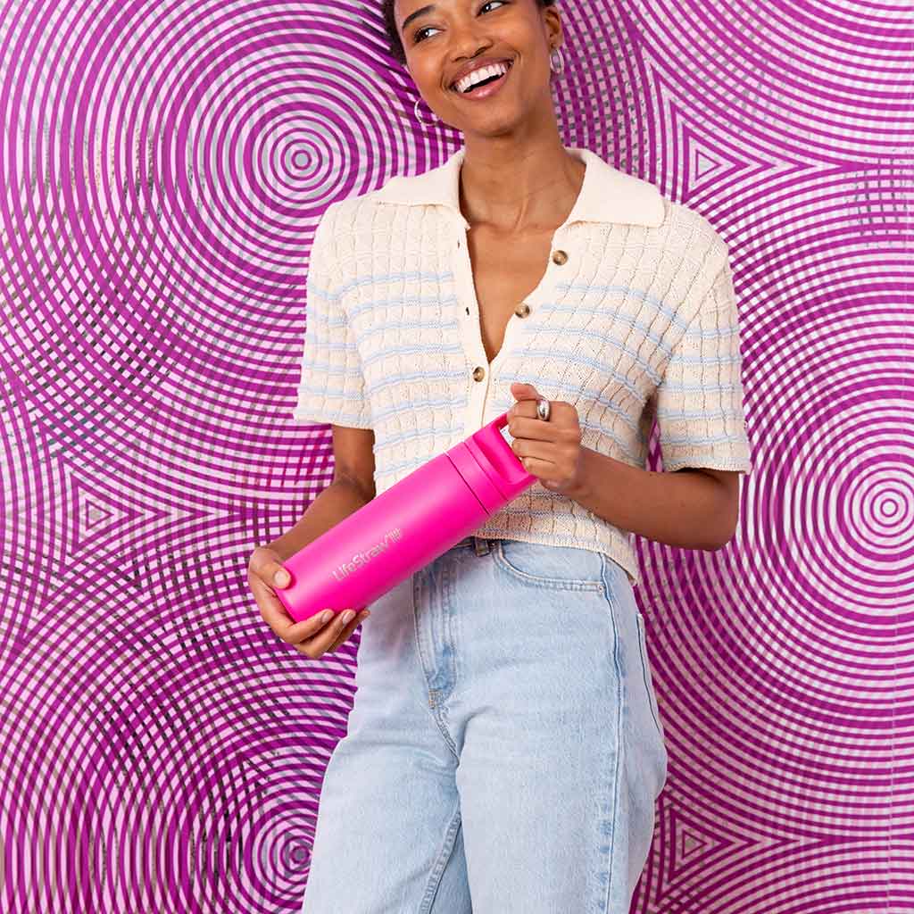 Lifestraw Go 1 Litre | Stainless Steel LifeStraw LSGV41STPWW Water Filters 1 L / Thistle Purple