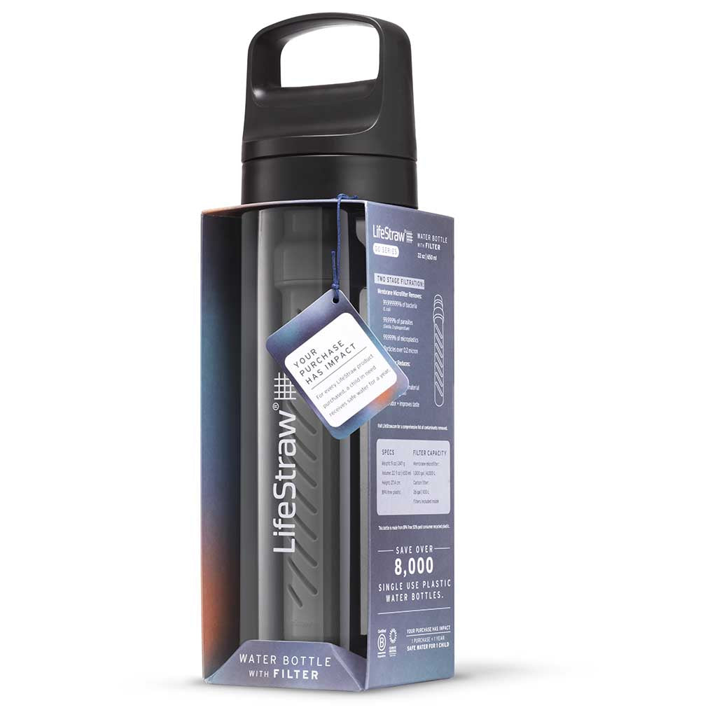 Lifestraw Go 650ml | Tritan Renew LifeStraw LSLGV422GYWW Water Filters 650 ml / Nordic Noir