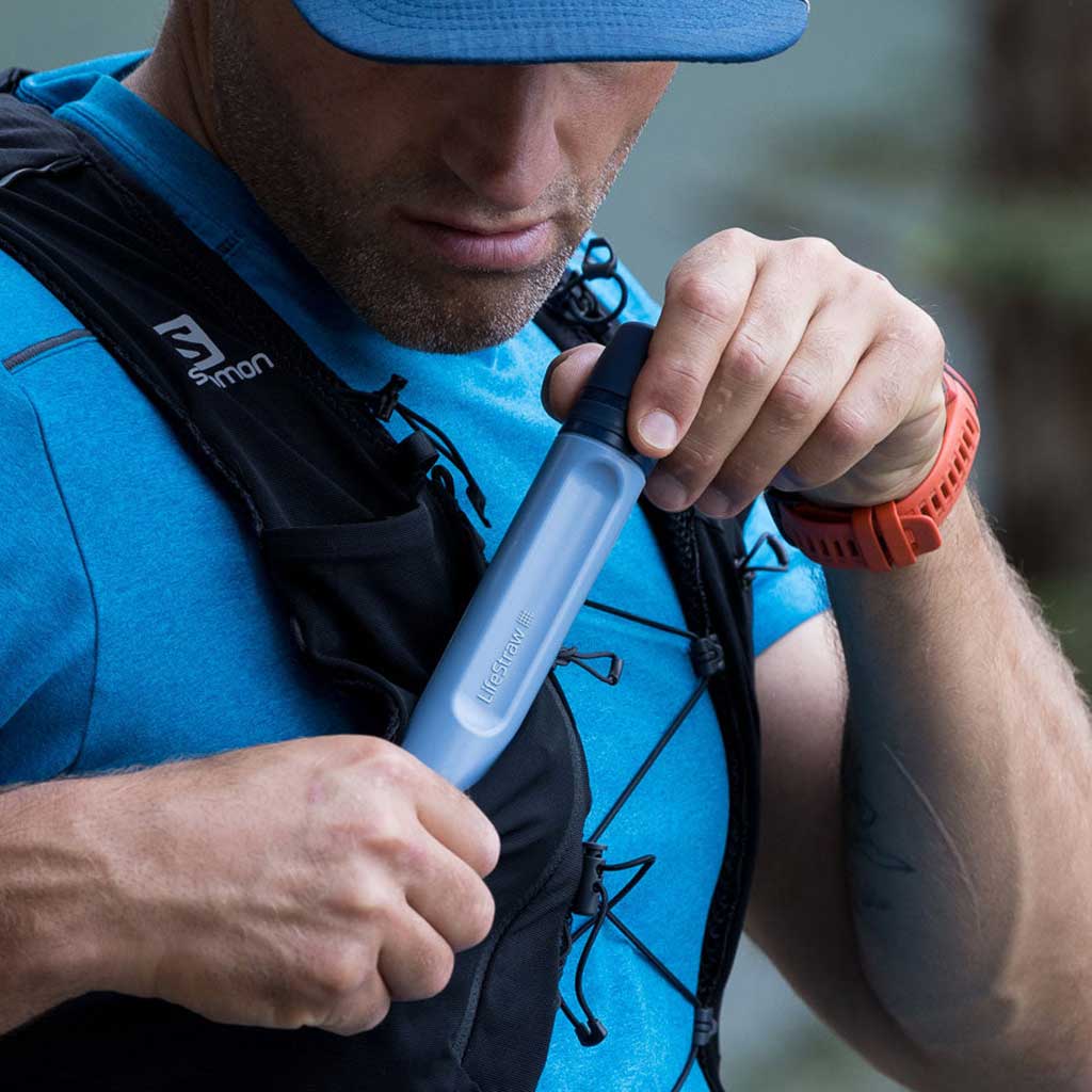 Peak Series Straw LifeStraw LSPSPMBWW Water Filters One Size / Mountain Blue