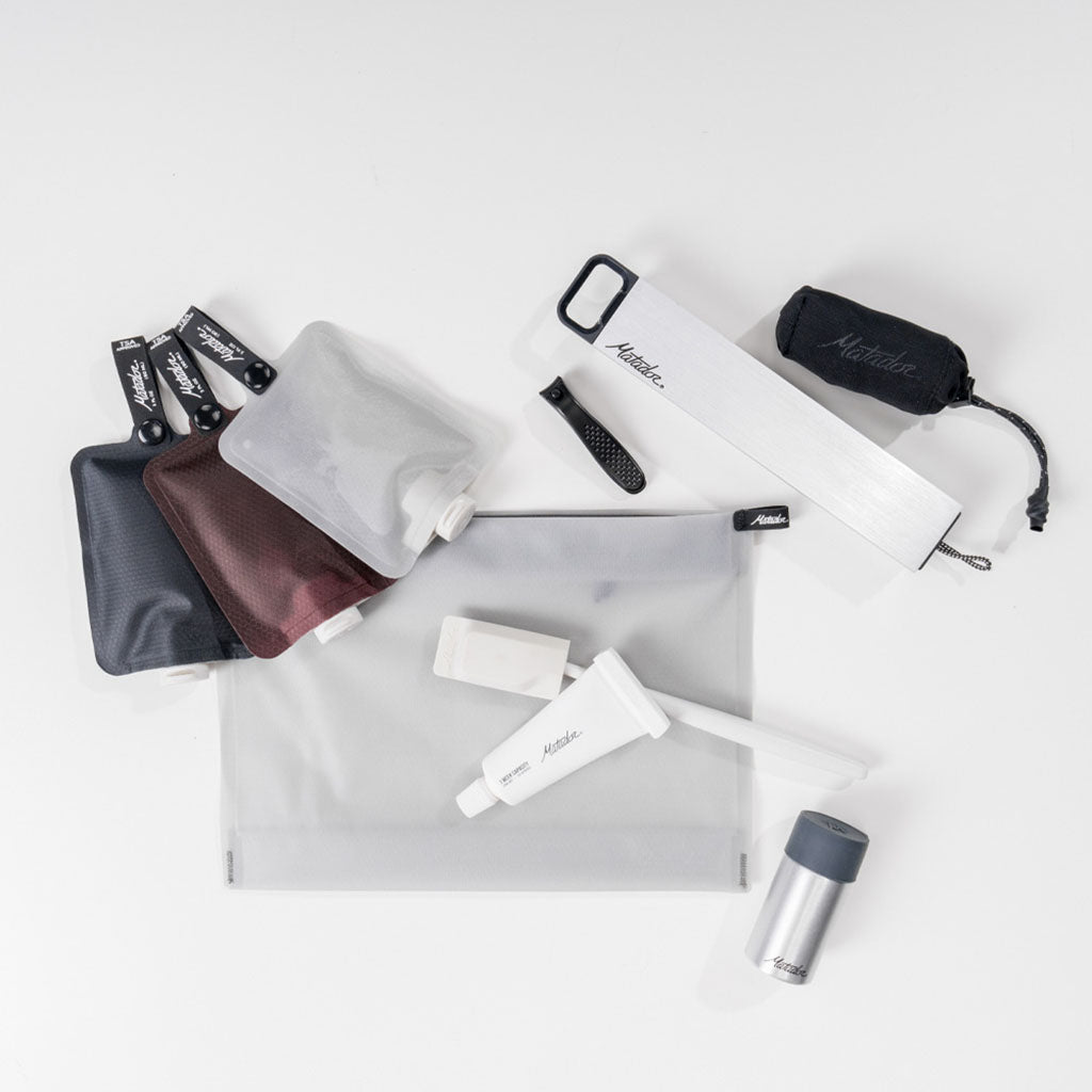 FlatPak Toiletry Bottle | 3-Pack Matador MATFPB3001MLT2 Washbags 90ml / Warm Multi