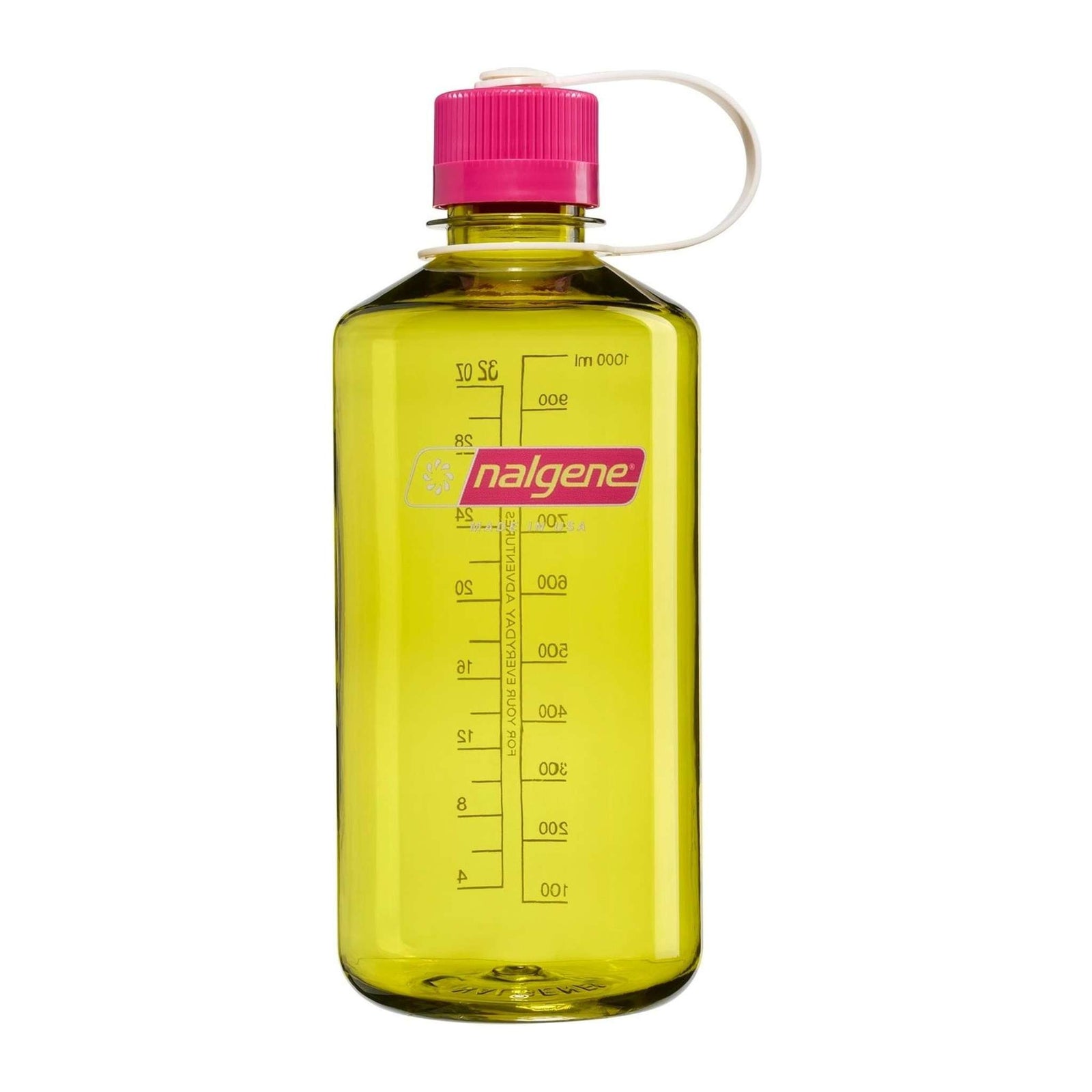 1L Narrow Mouth Tritan Sustain Nalgene N2021-3932 Water Bottles 1 Litre / Endive - Fuchsia Purple Cap