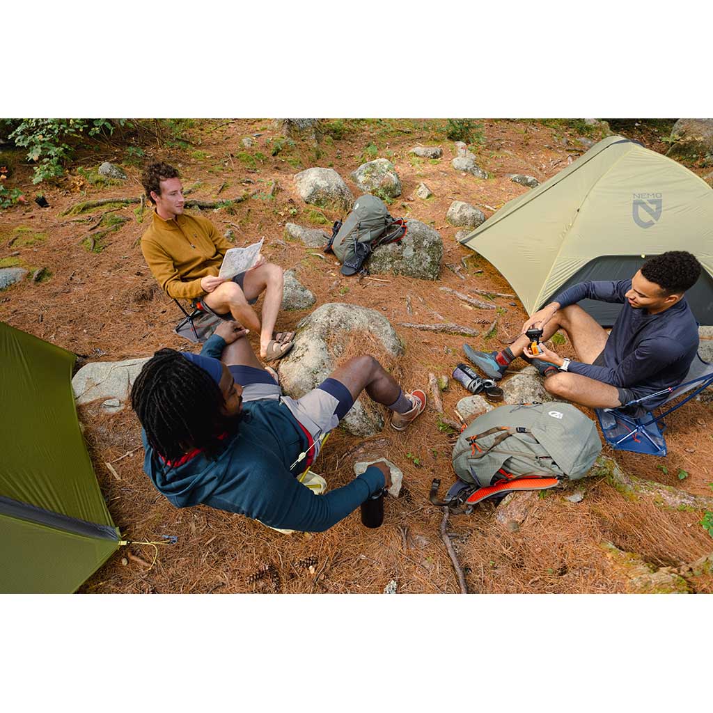Hornet OSMO Ultralight Backpacking Tent 1P | 2025 NEMO Equipment 811666036704 Tents 1P / Birch Bud / Goodnight Grey